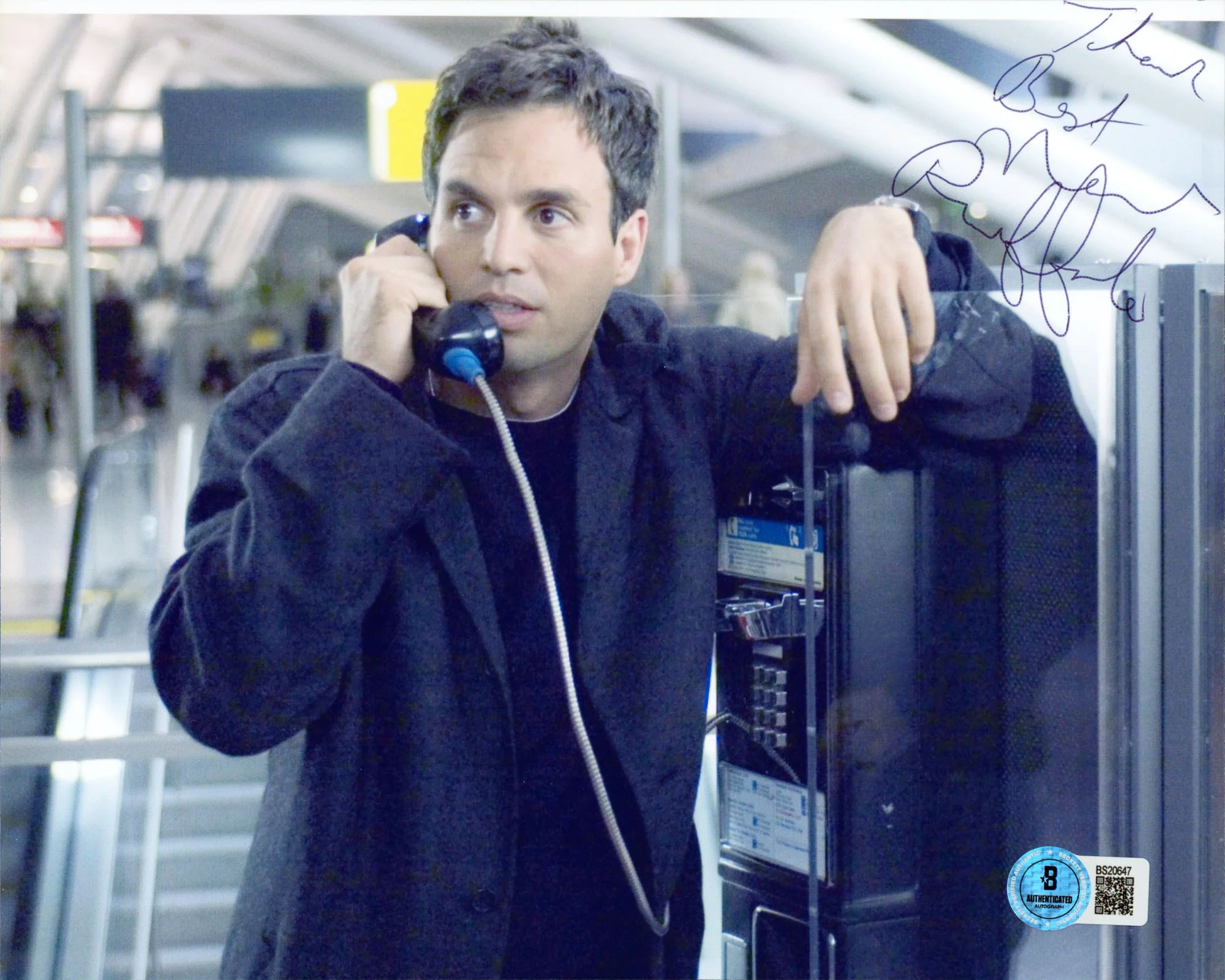 Mark Ruffalo The Avengers Authentic Signed Horizontal Photo 9x7.25 BAS #BS20647 - Image 2