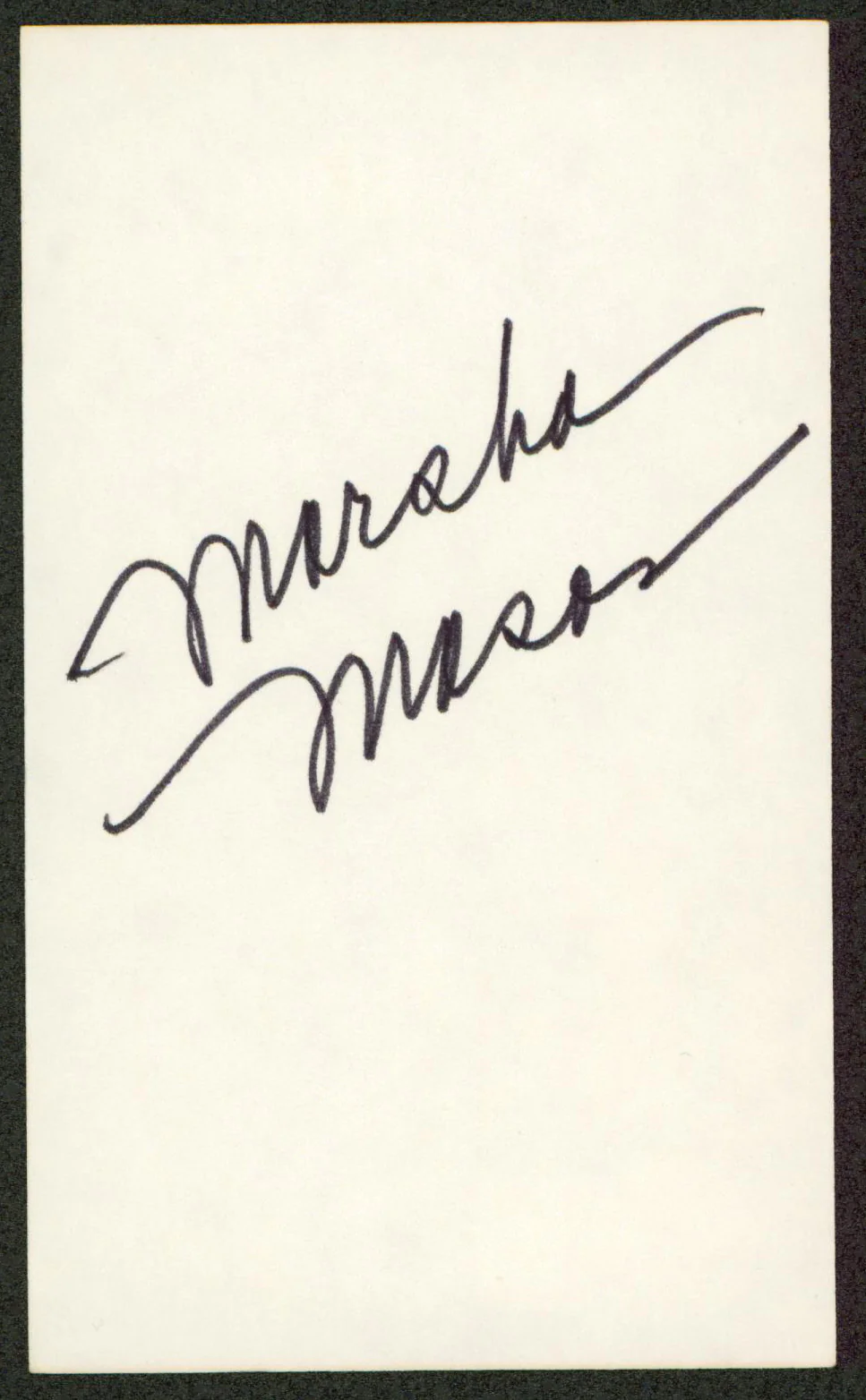 Marsha Mason Cinderella Liberty Authentic Signed 3x5 Index Card BAS #BW35548 - Image 2