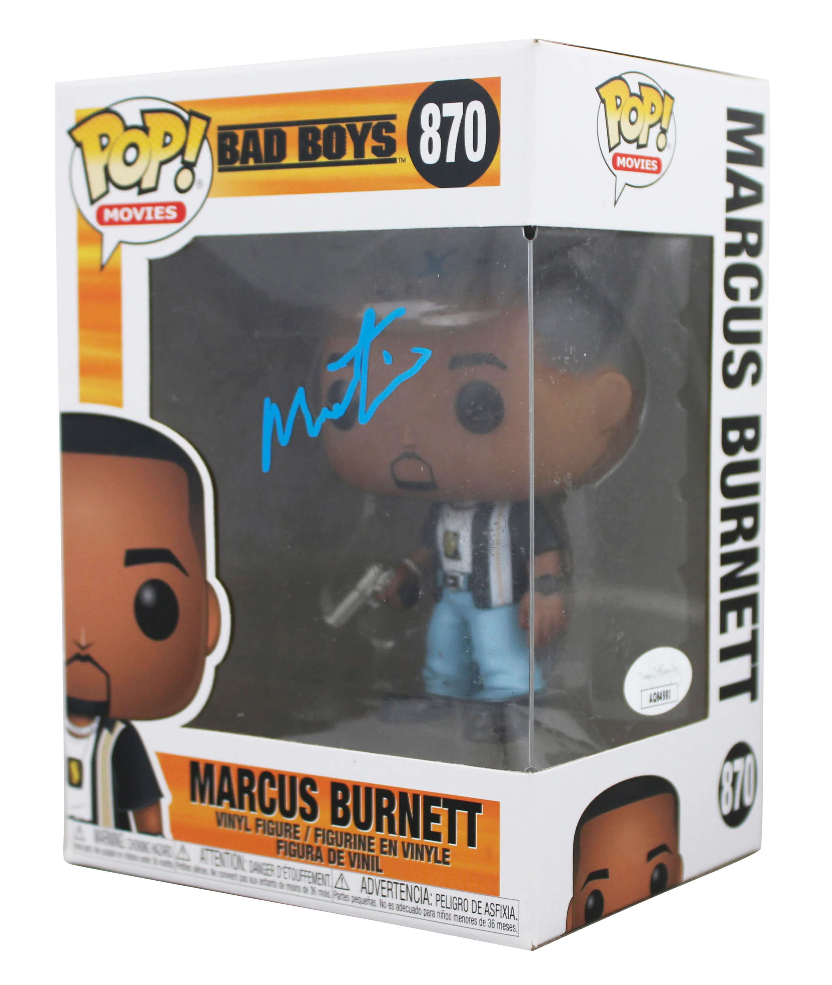 Martin Lawrence Signed Marcus Burnett #870 Funko Pop Vinyl Figure JSA #AQ84980 - Image 3