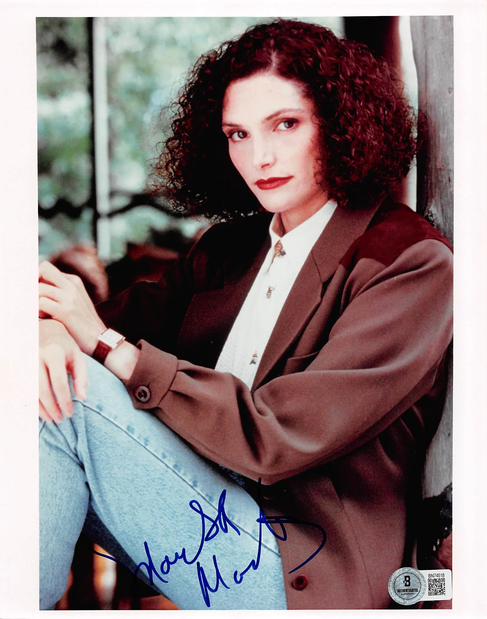 Mary Elizabeth Mastrantonio Robin Hood Signed 8x10 Sexy Photo BAS #BN74518