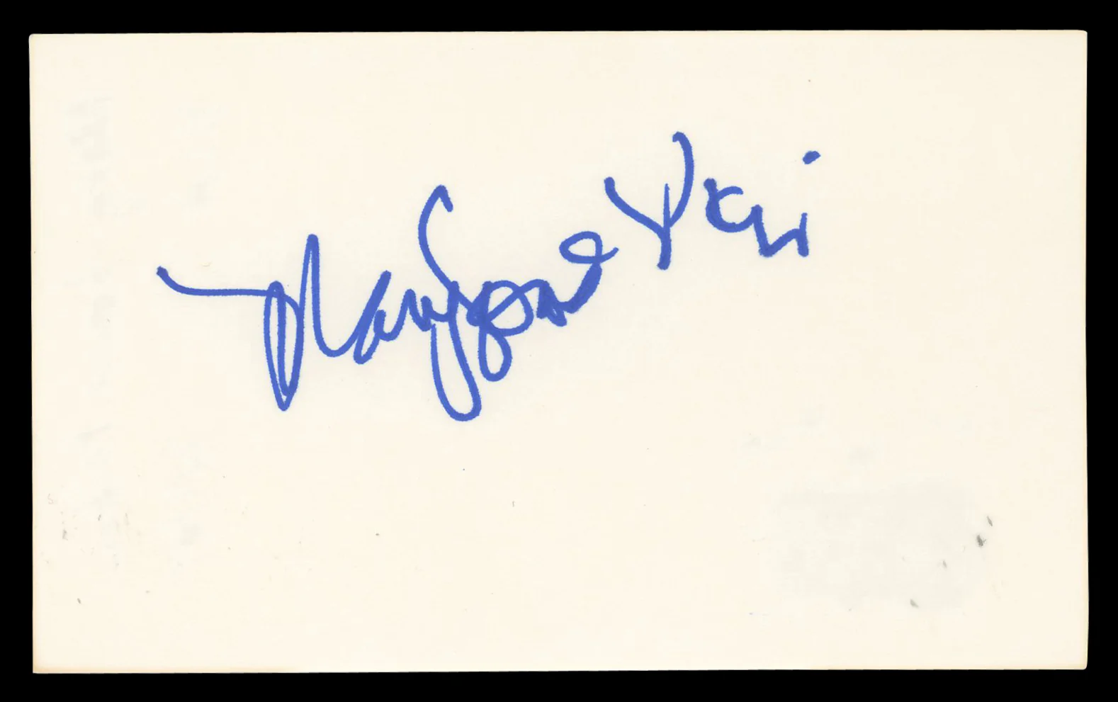 Mary-Louise Parker Weeds Authentic Signed 3x5 Index Card BAS #BN06512