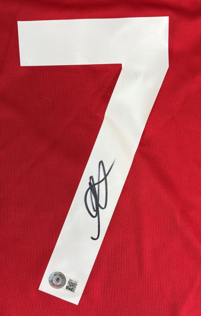 Mason Mount Signed Manchester United 2023/24 Adidas Soccer Jersey BAS - Image 2