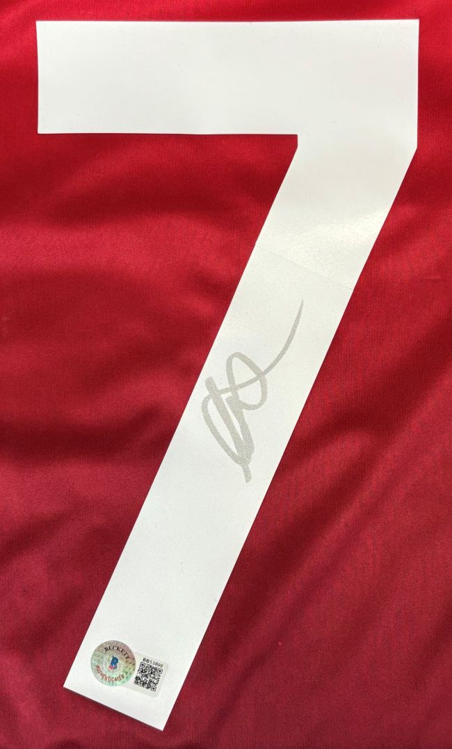 Mason Mount Signed Manchester United Adidas Soccer Jersey BAS - Image 2