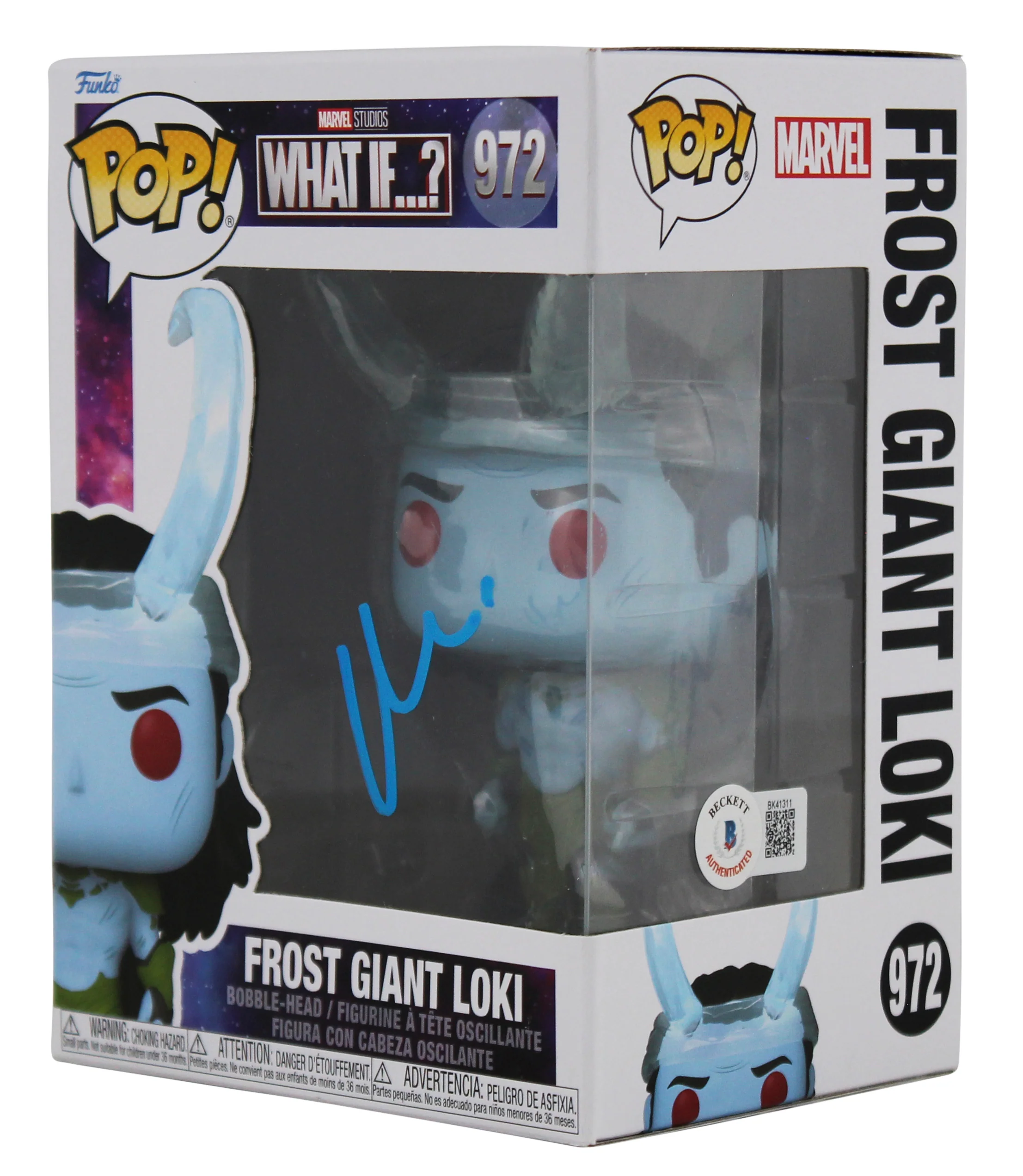 Matt Damon Marvel Frost Giant Loki #972 Funko Pop Vinyl Figure BAS #BK41311 - Image 3
