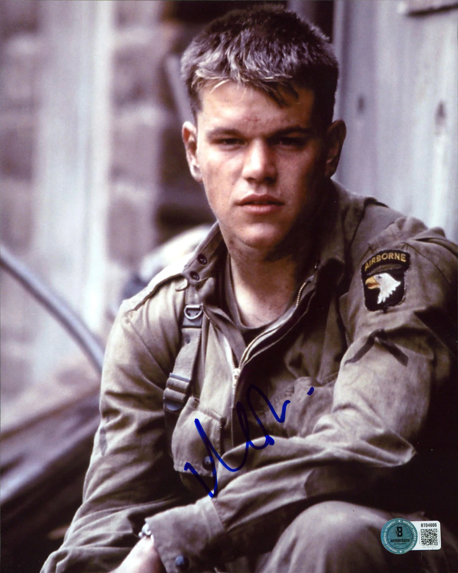 Matt Damon Saving Private Ryan Authentic Signed 8x10 Vertical Photo BAS #BT04808 - Image 2