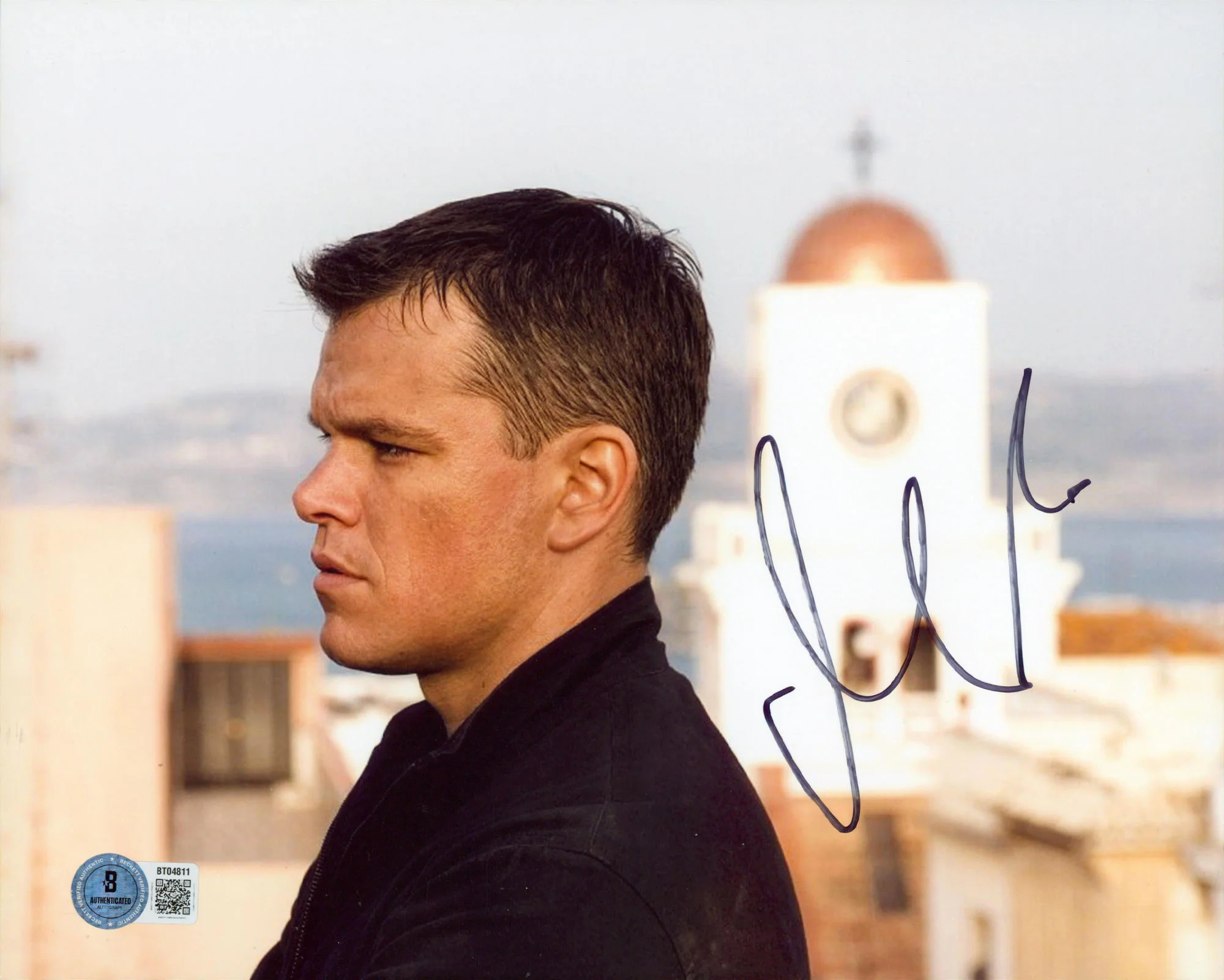 Matt Damon The Bourne Ultimatum Authentic Signed 8x10 Photo BAS #BT04811 - Image 2