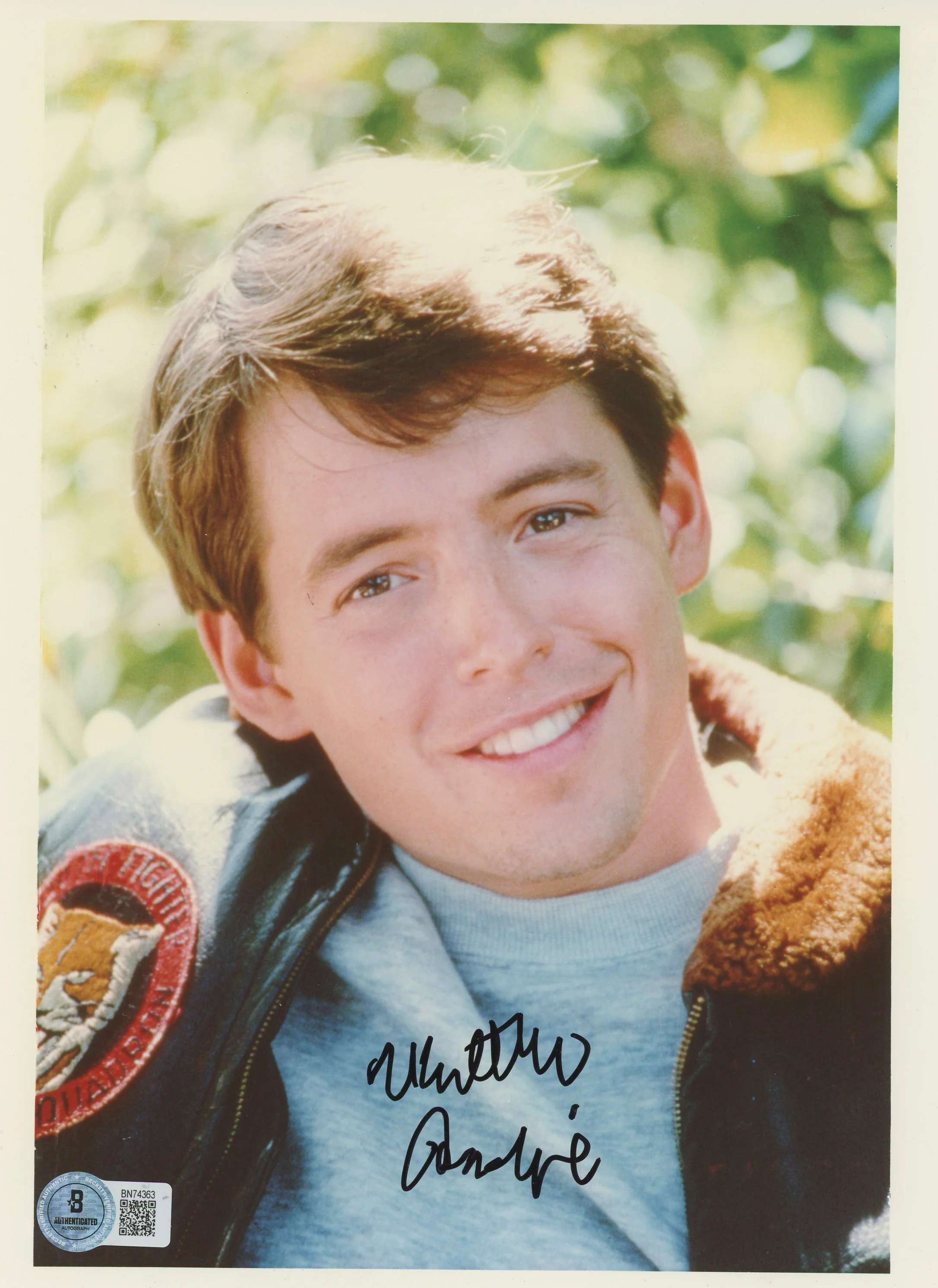 Matthew Broderick Ferris Bueller's Day Off Signed 8x10 Photo BAS #BN74363 - Image 2