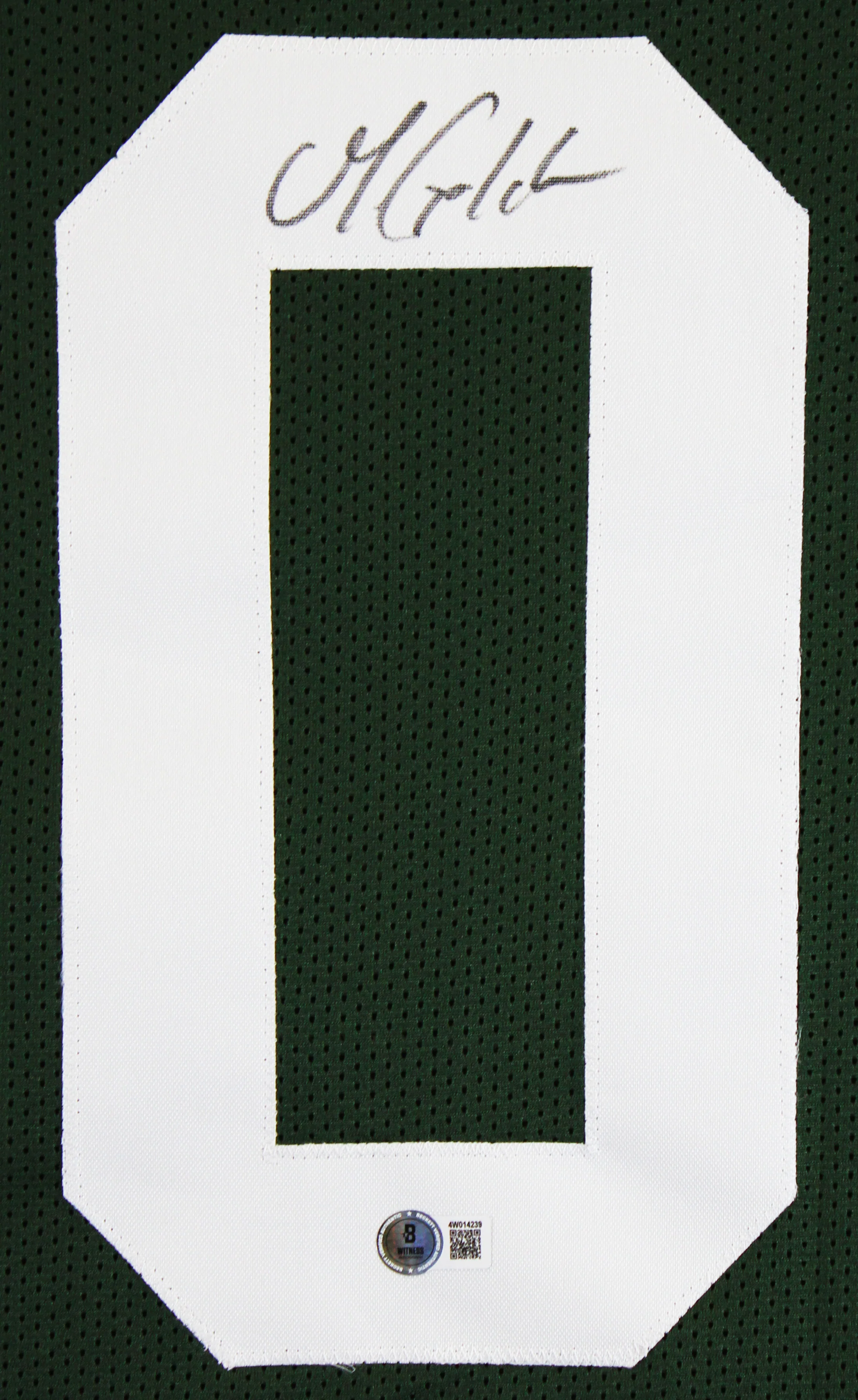 Matthew Golden Authentic Signed Green Pro Style Jersey BAS Witnessed 2 - Image 3