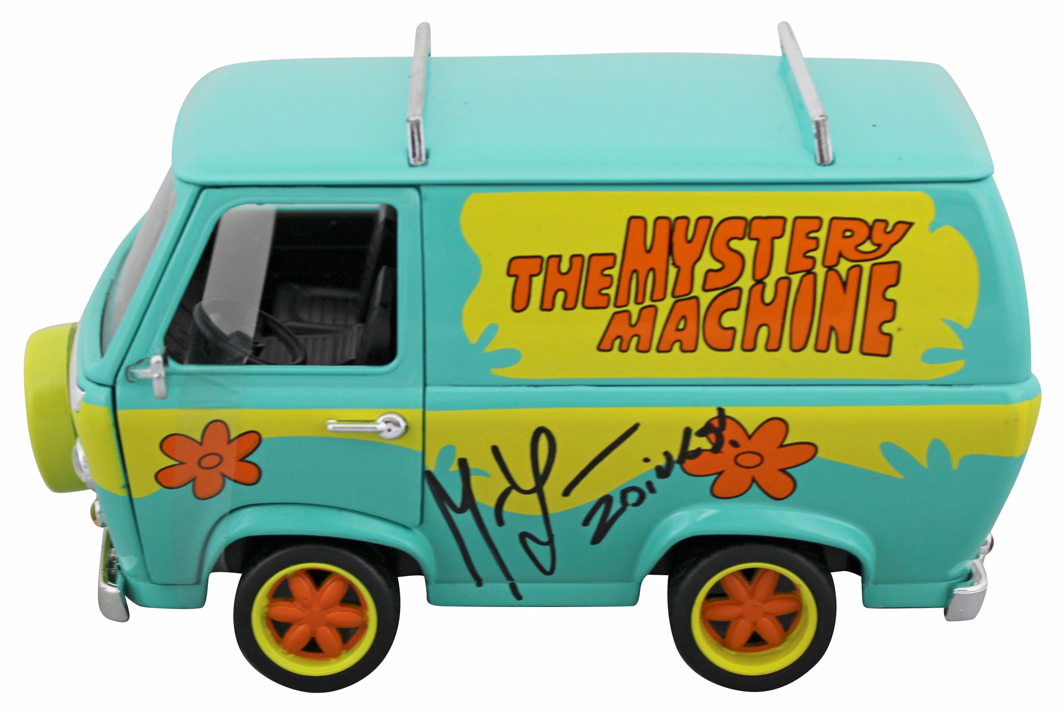 Matthew Lillard Scooby-Doo Signed 1:24 Die Cast Metal Mystery Machine BAS Wit - Image 6