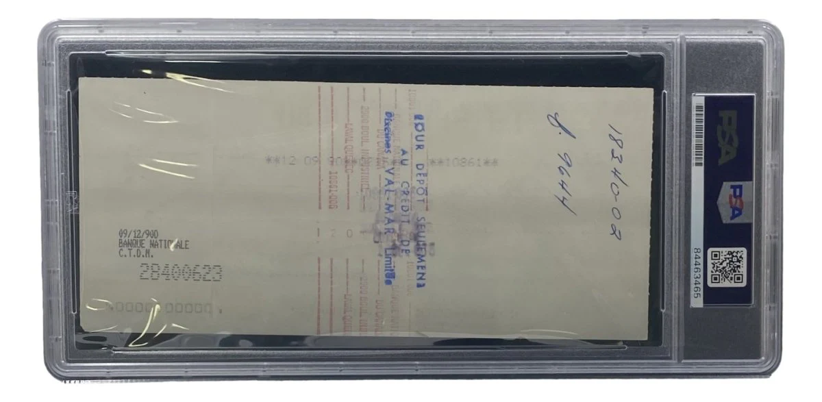 Maurice Richard Signed Montreal Canadiens Bank Check #235 PSA/DNA - Image 2