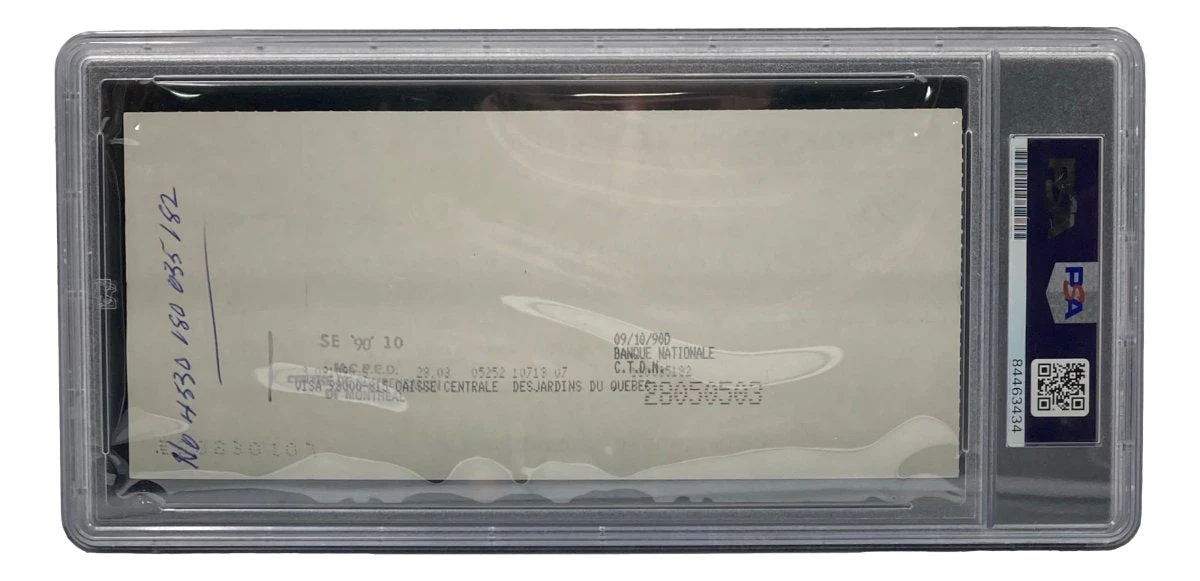Maurice Richard Signed Montreal Canadiens Bank Check #237 PSA/DNA - Image 2