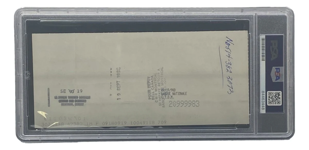 Maurice Richard Signed Montreal Canadiens Bank Check #239 PSA/DNA - Image 2