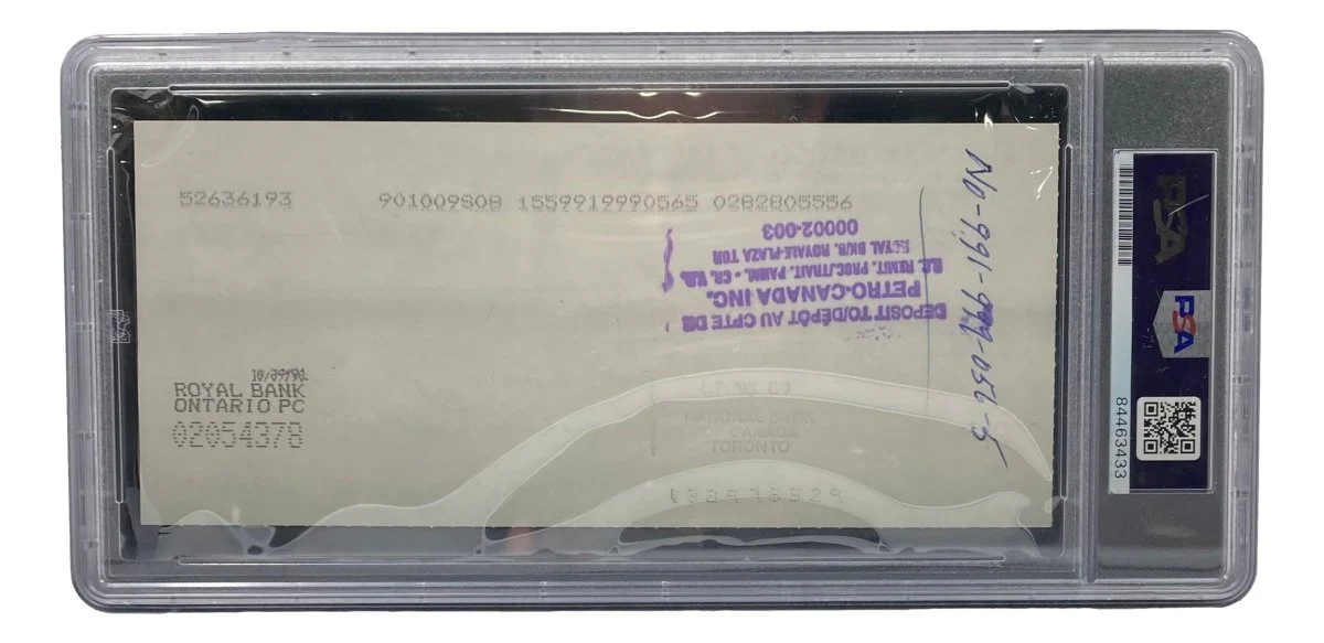 Maurice Richard Signed Montreal Canadiens Bank Check #244 PSA/DNA - Image 2
