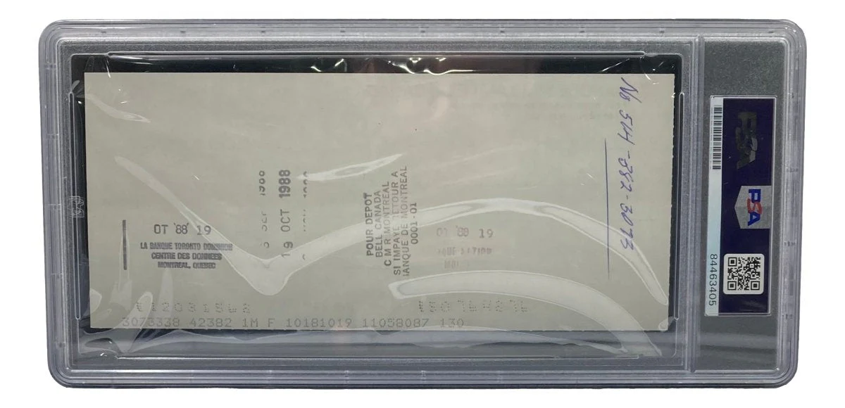 Maurice Richard Signed Montreal Canadiens Bank Check #27 PSA/DNA - Image 2