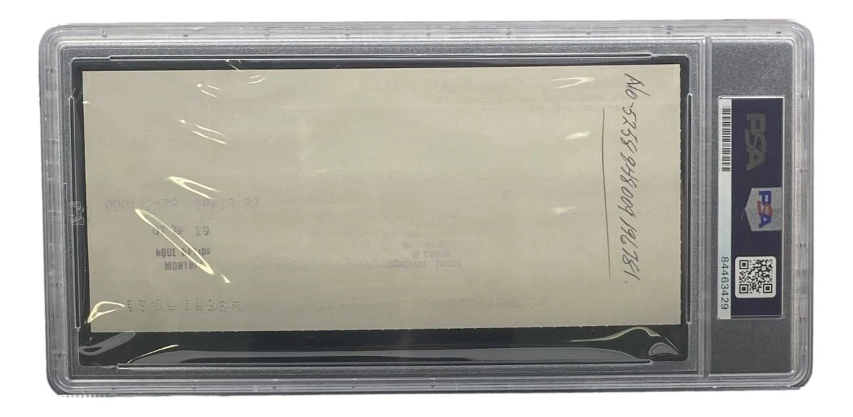 Maurice Richard Signed Montreal Canadiens Bank Check #29 PSA/DNA - Image 2