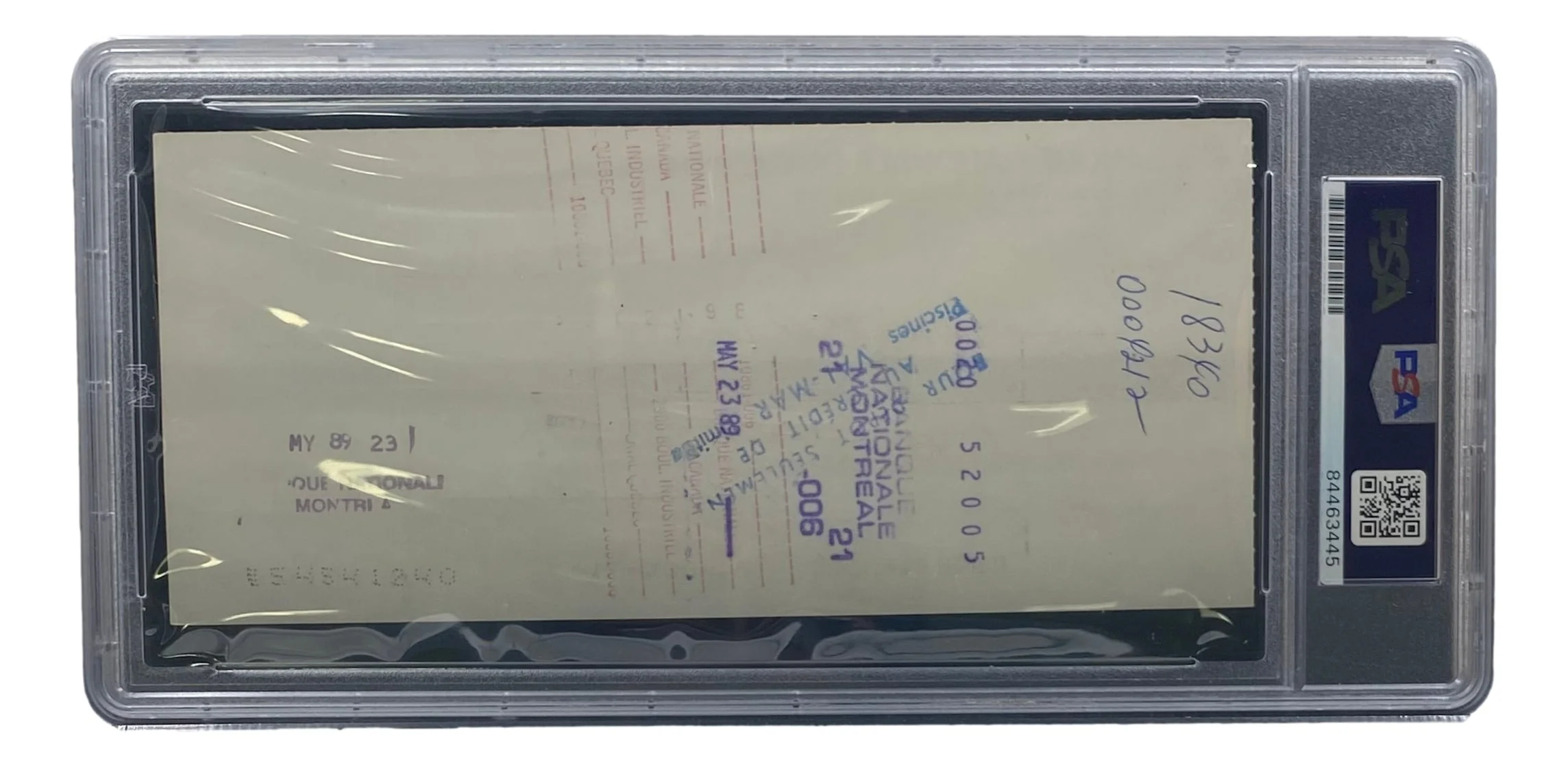 Maurice Richard Signed Montreal Canadiens Bank Check #90 PSA/DNA - Image 2