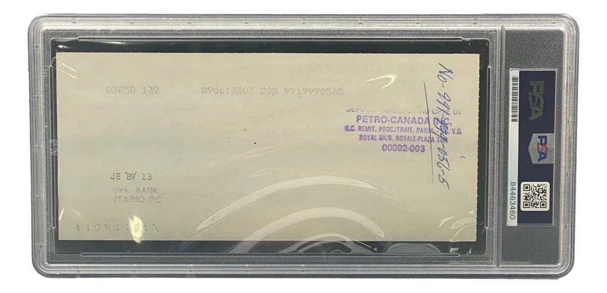 Maurice Richard Signed Montreal Canadiens Bank Check #94A PSA/DNA - Image 2