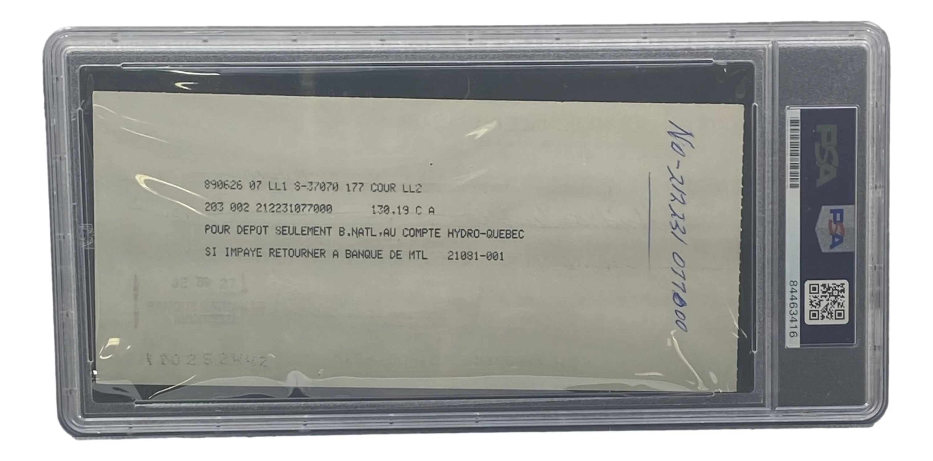 Maurice Richard Signed Montreal Canadiens Bank Check #97 PSA/DNA - Image 2
