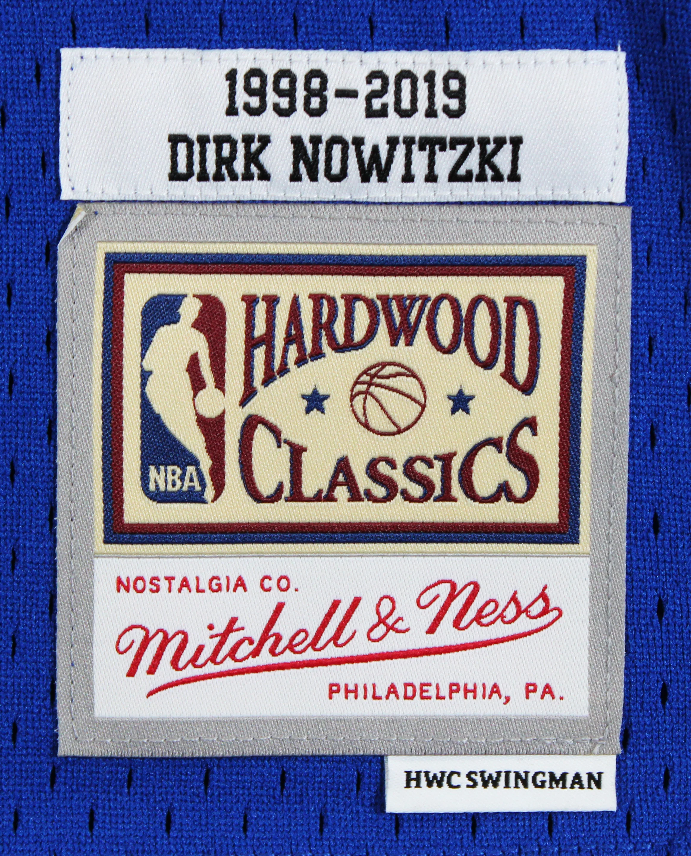 Mavericks Dirk Nowitzki Signed Blue M&N 98-19 HWC Swingman Jersey BAS #BS78002 - Image 7