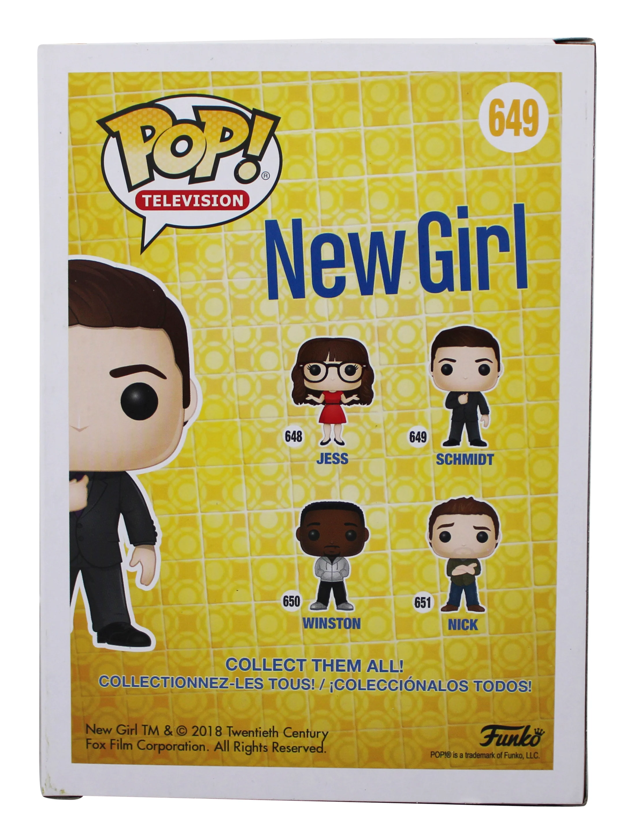 Max Greenfield New Girl Signed Schmidt #649 Funko Pop Vinyl Figure BAS #BQ56219 - Image 5
