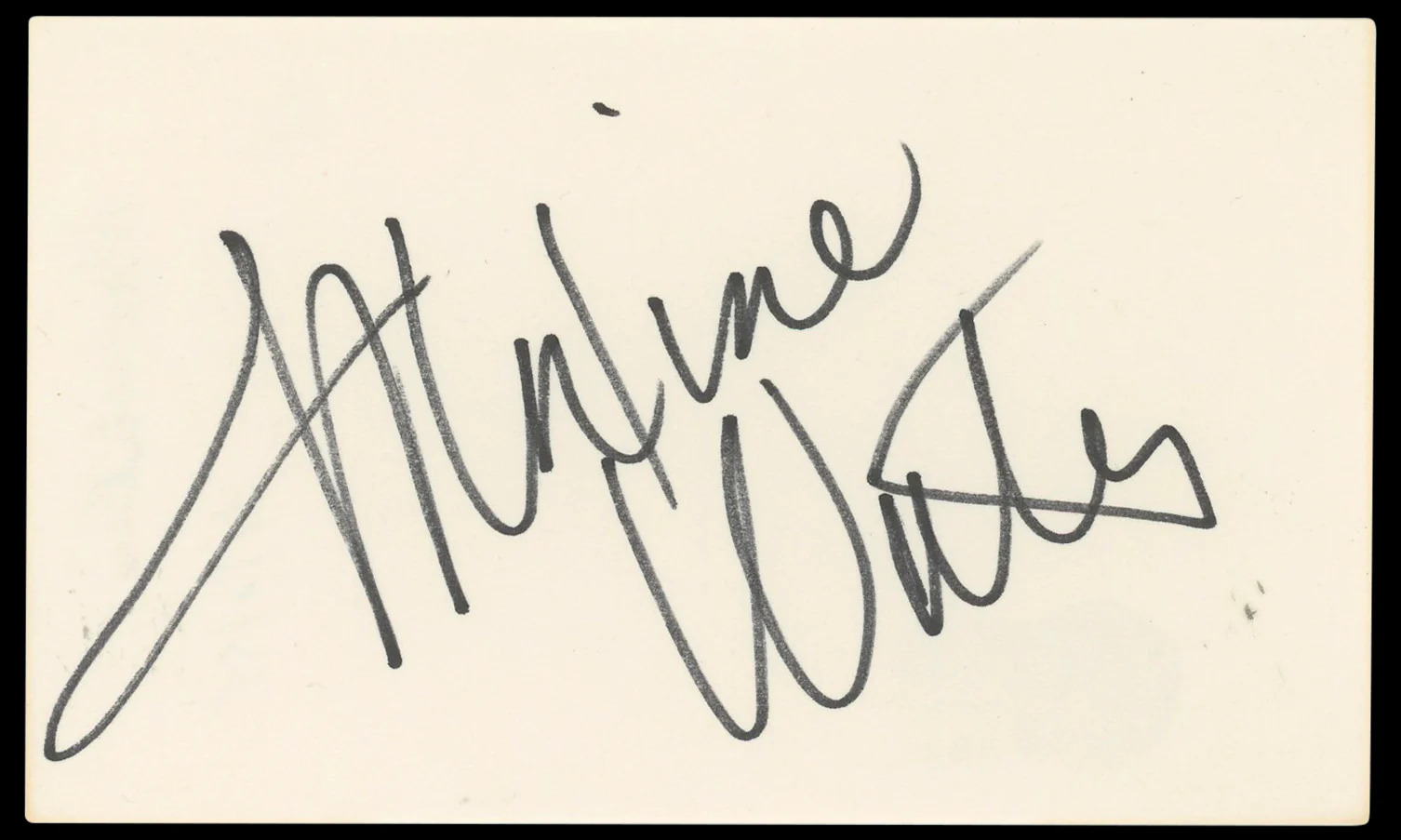 Maxine Waters Politician Authentic Signed 3x5 Index Card BAS #BP50630 - Image 2
