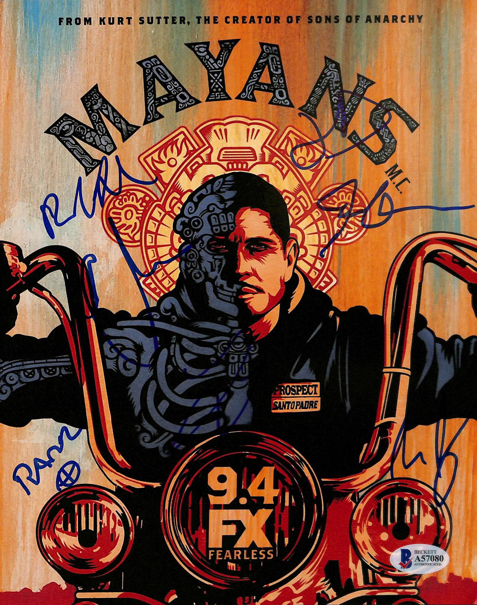 Mayans M.C. (7) Pardo, Bolger, Cabral +4 Authentic Signed 8x10 Photo BAS #A57080 - Image 2