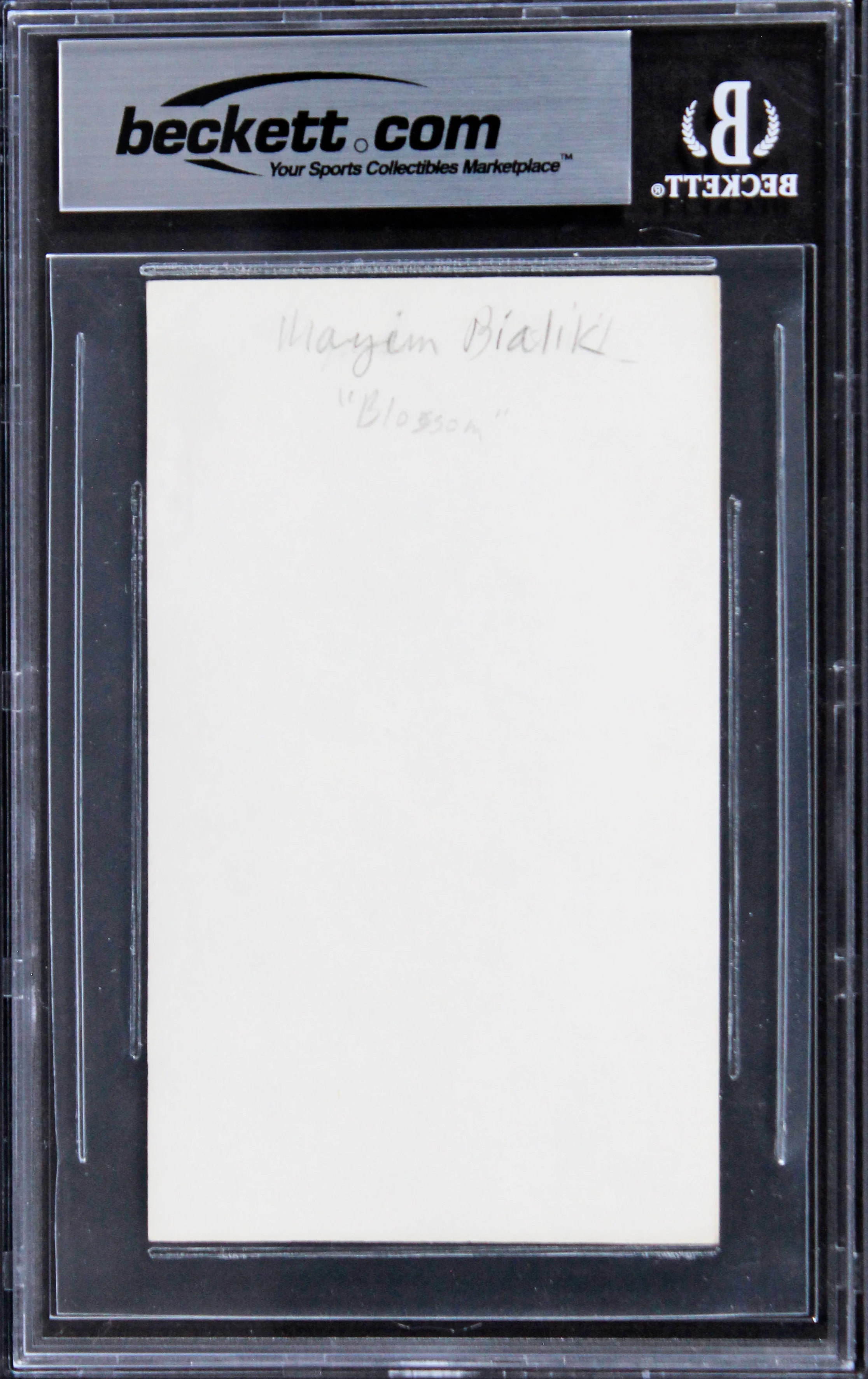 Mayim Bialik The Big Bang Theory Authentic Signed 3x5 Index Card BAS Slabbed 1 - Image 3