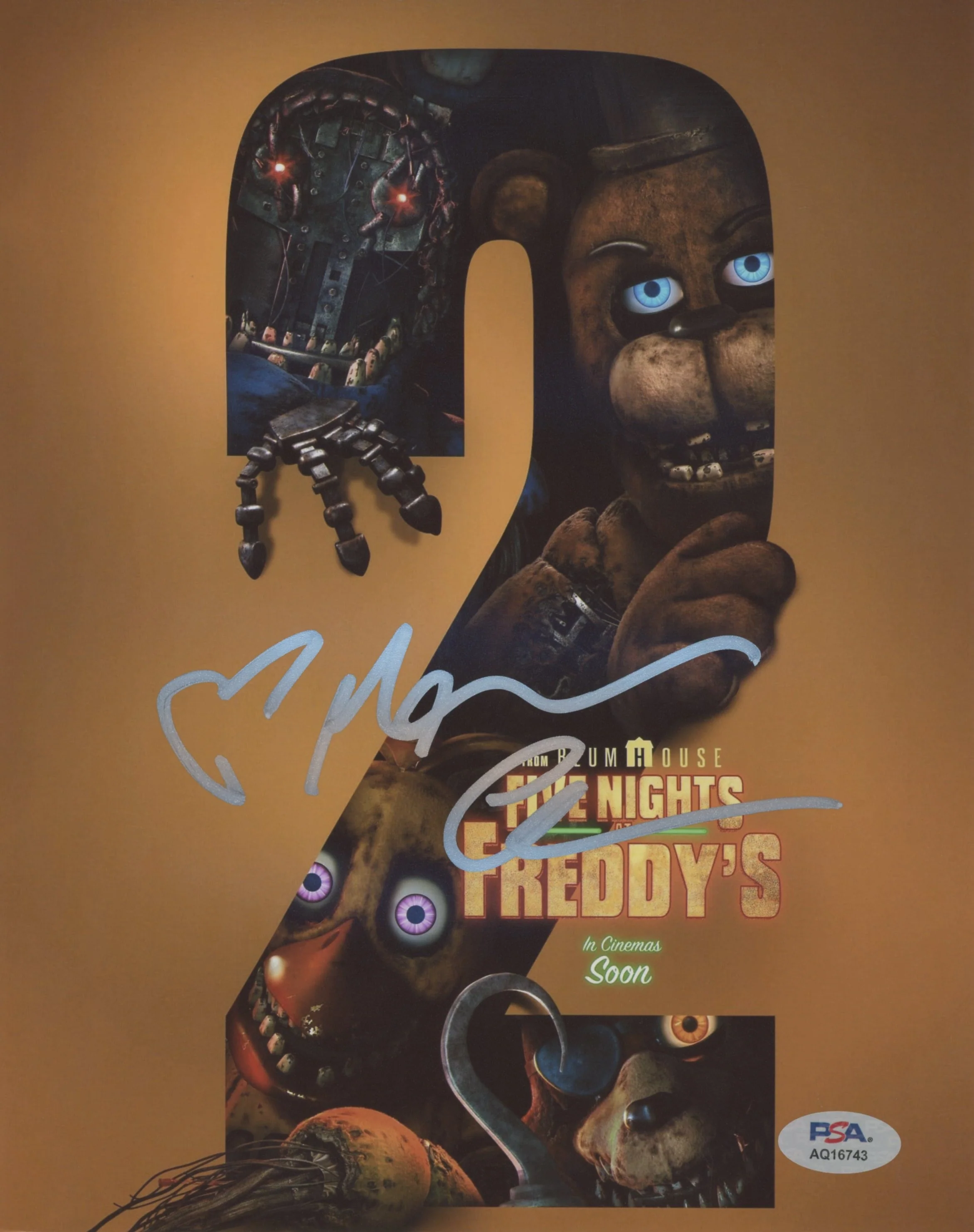 Mckenna Grace Five Nights at Freddy's 2 Authentic Signed 8x10 Photo PSA AQ16743