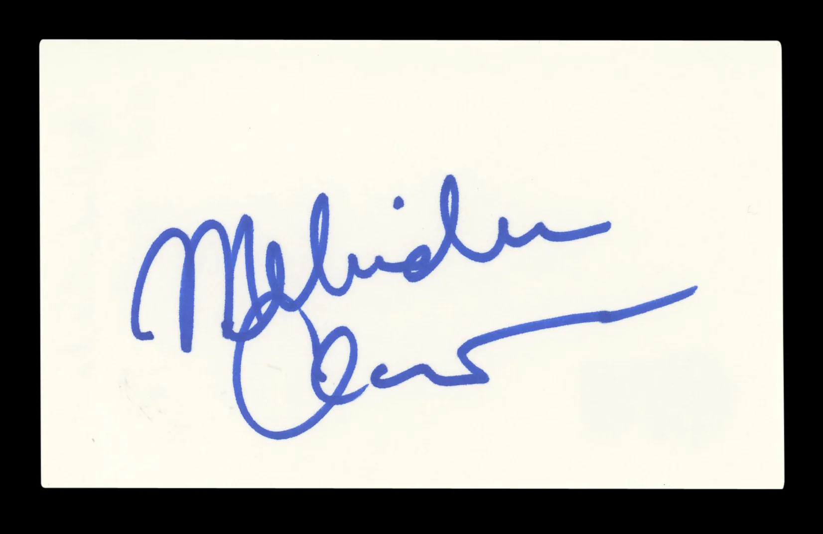 Melinda Clarke Spawn Authentic Signed 3x5 Index Card Autographed BAS #AD70169 - Image 2