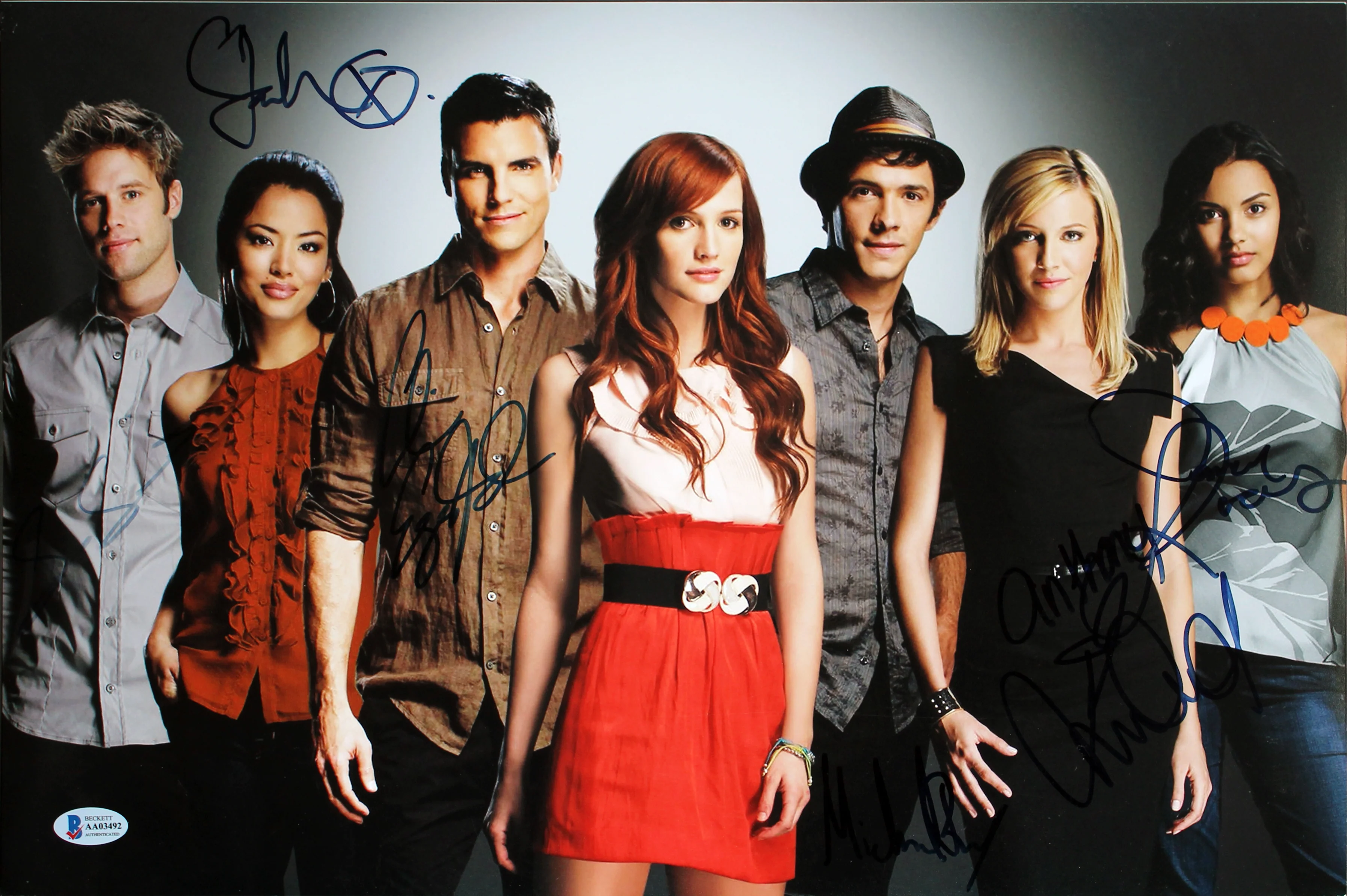 Melrose Place (4) Jacobsen, Egglesfield, Cassidy & Lucas Signed 12x18 Photo BAS - Image 2
