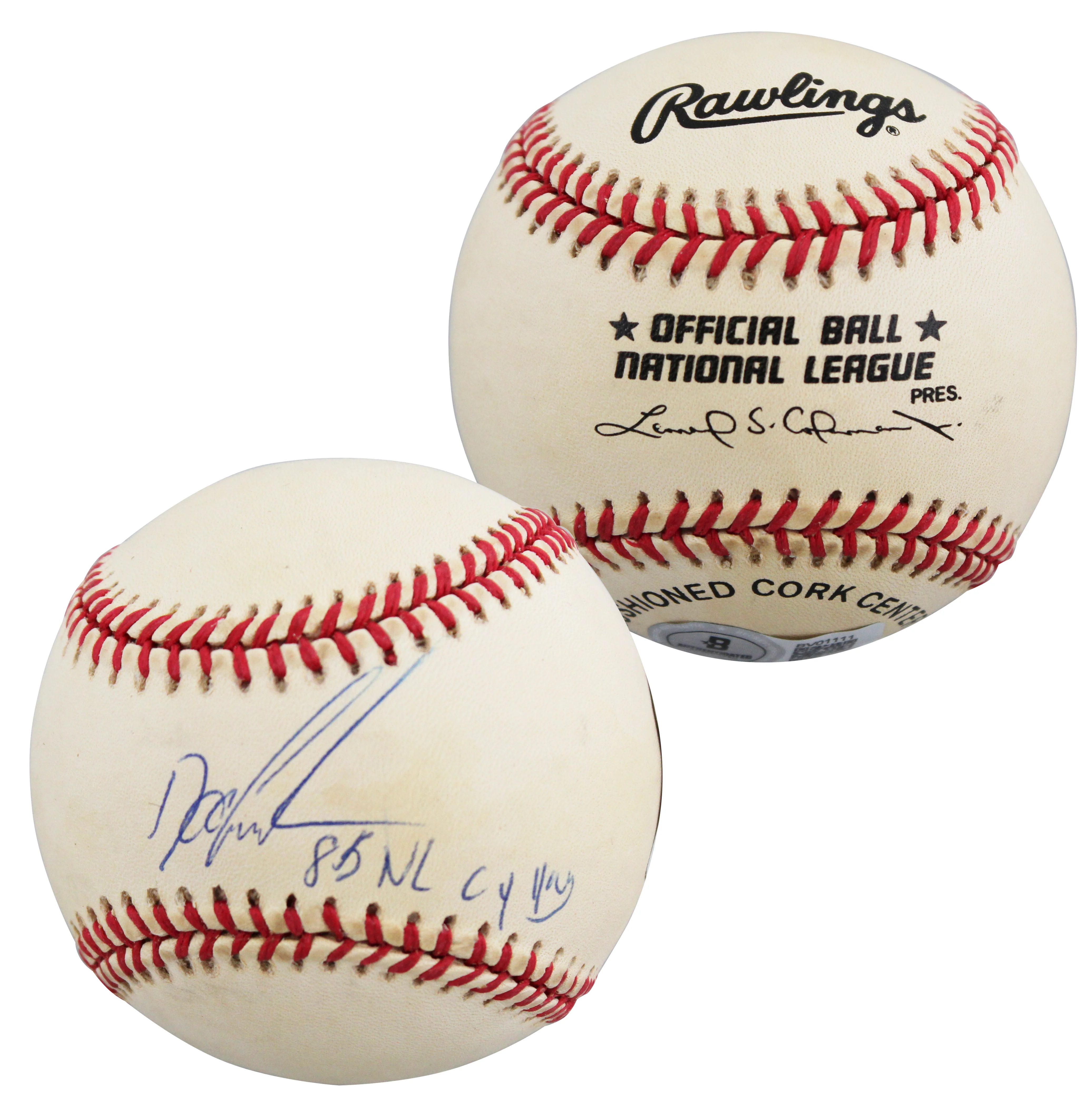 Mets Doc Gooden "85 NL CY Young" Signed Coleman ONL Baseball BAS #BV01111 - Image 2
