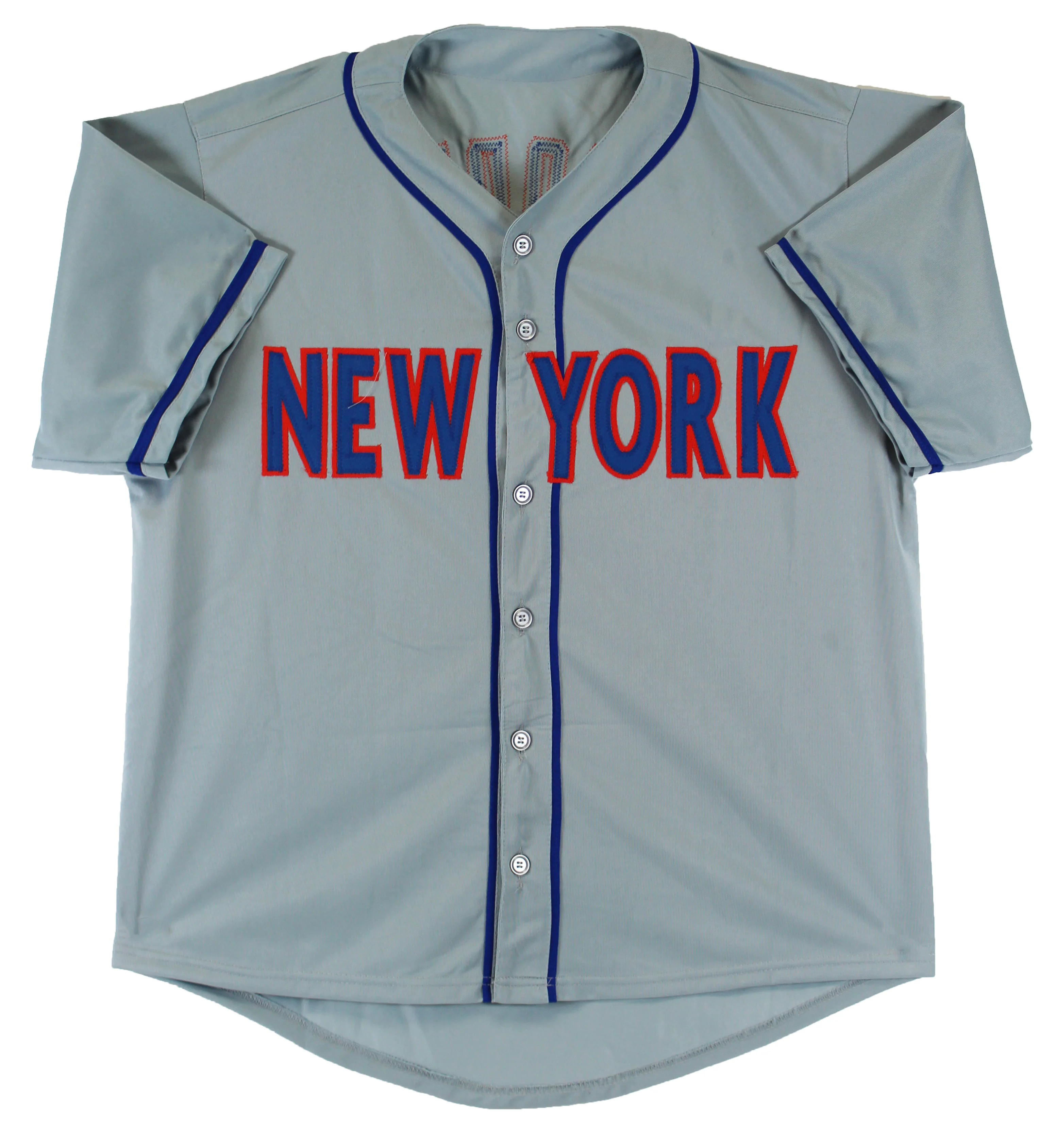 Mets Doc Gooden Authentic Signed Grey Pro Style Jersey Autographed JSA Witness - Image 4