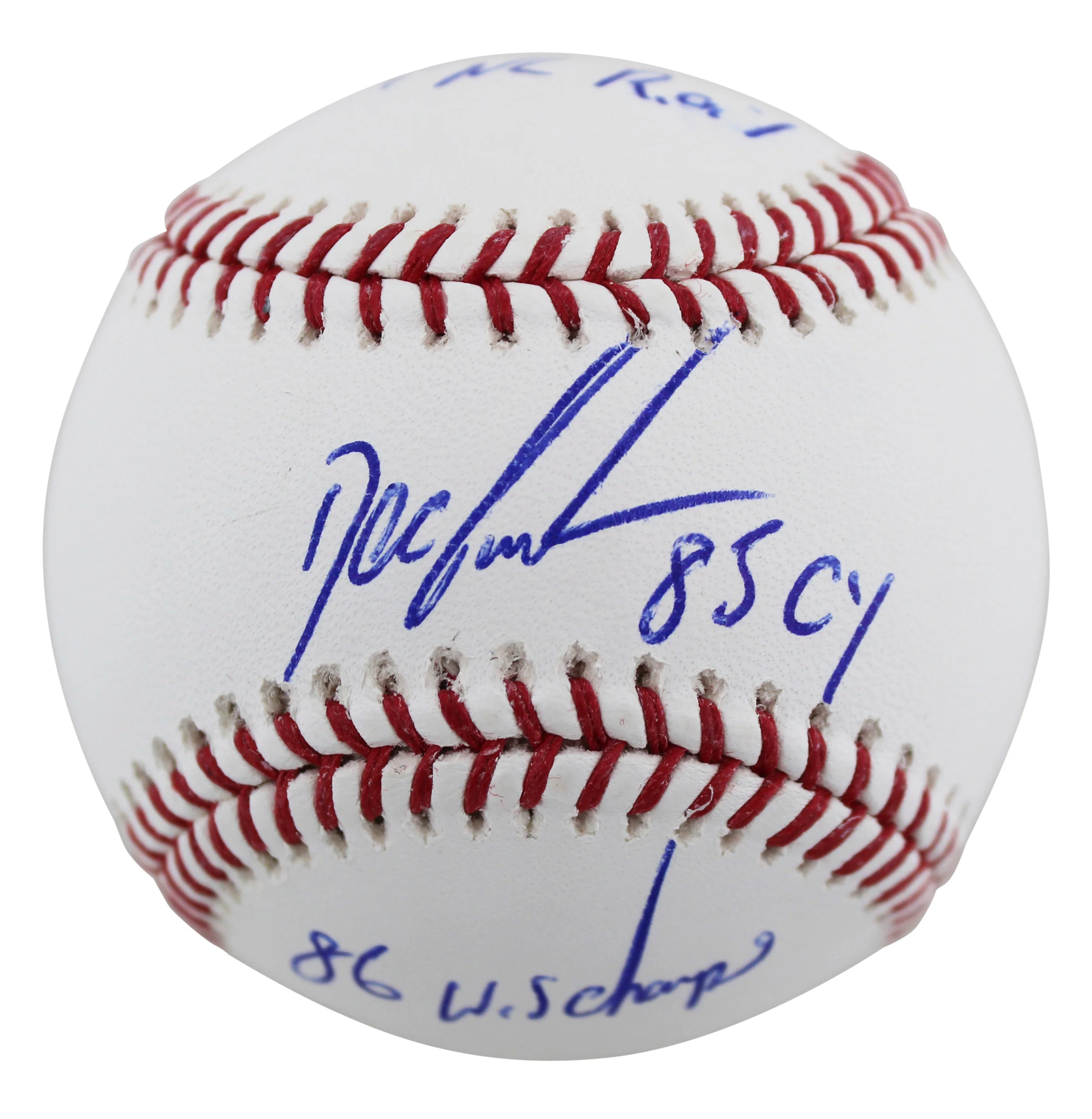 Mets Dwight Gooden "3x Inscribed" Authentic Signed Oml Baseball BAS Witnessed - Image 2