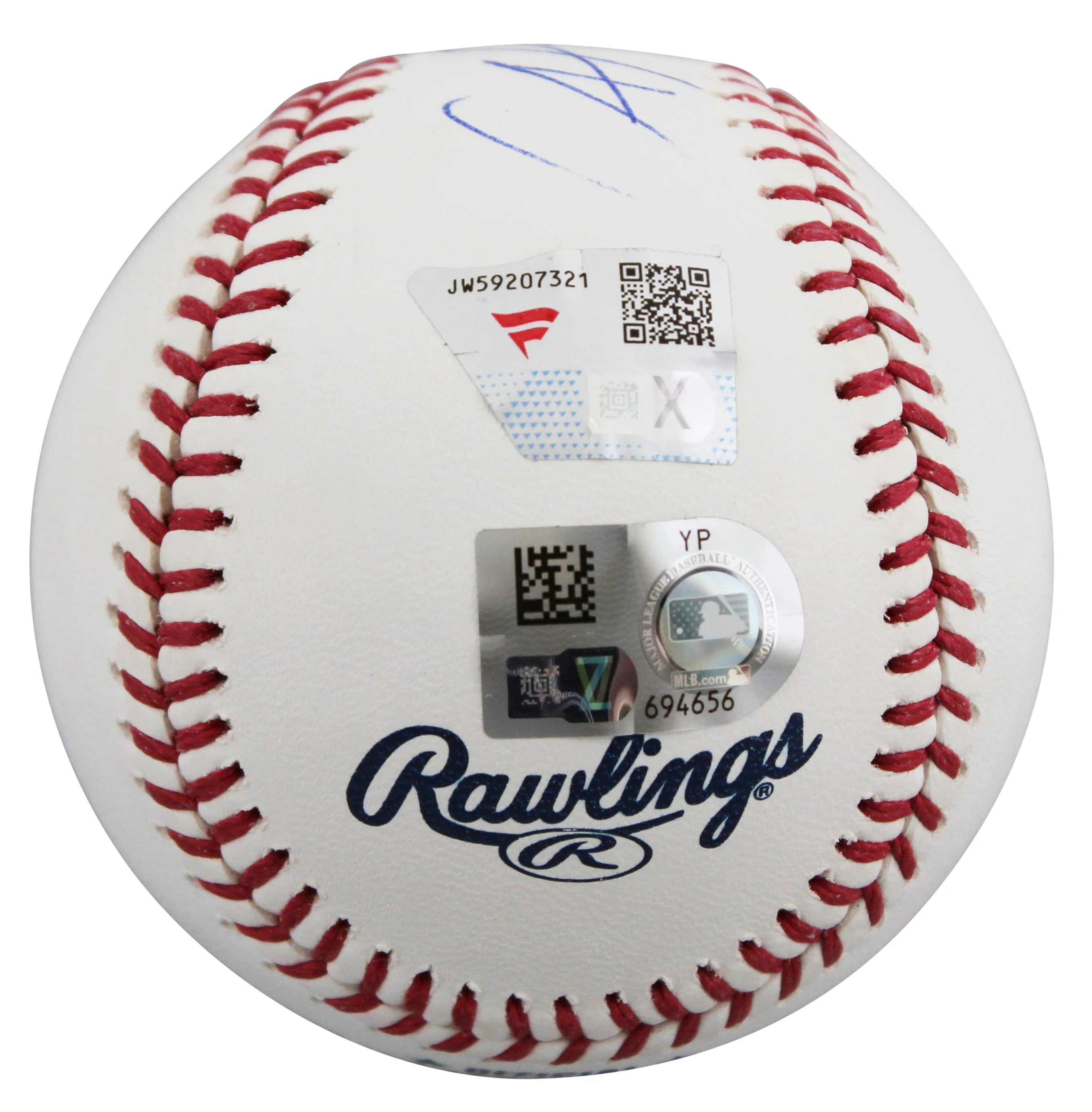 Mets Francisco Alvarez Authentic Signed OML Baseball Fanatics #JW59207321 - Image 4