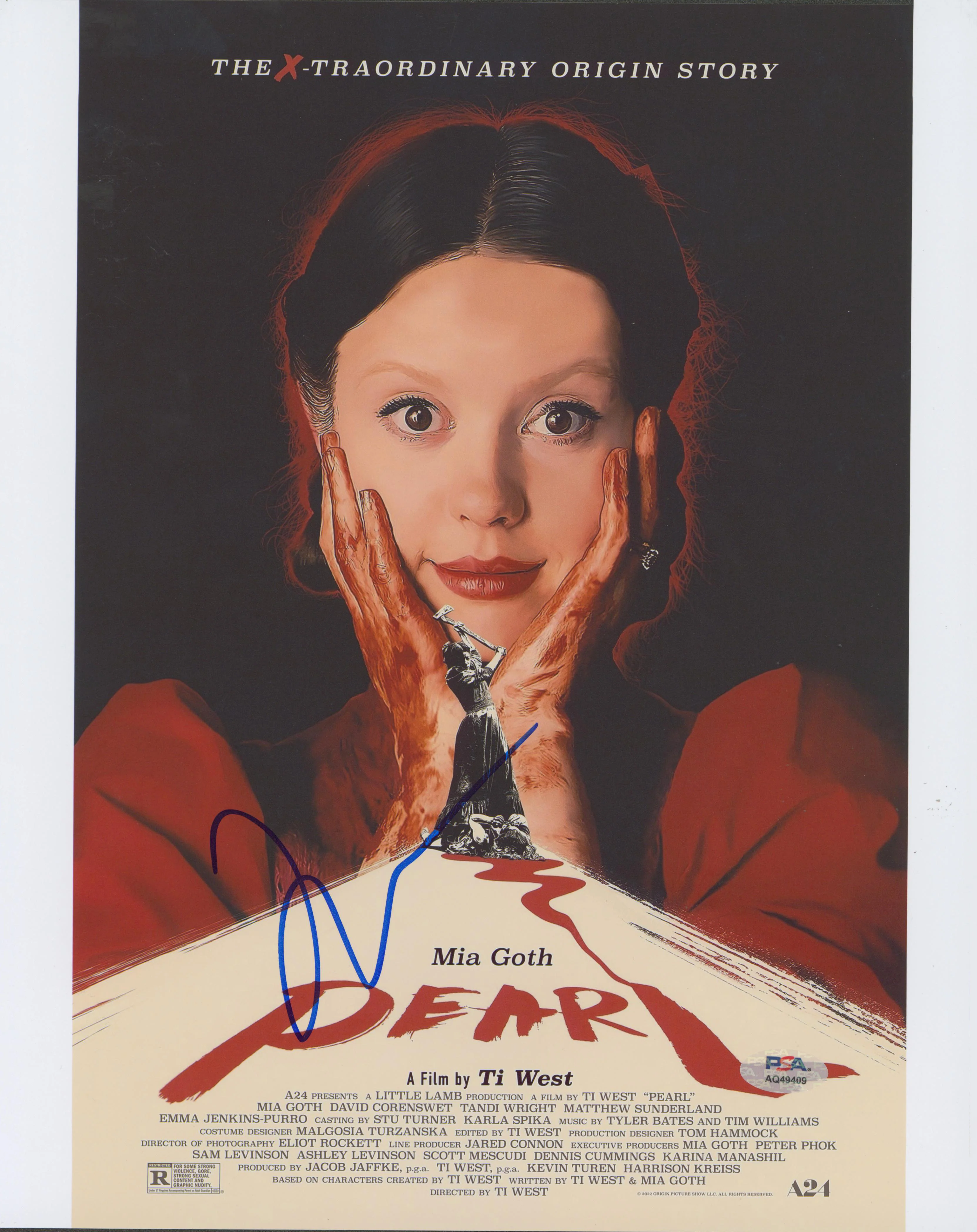 Mia Goth Pearl Authentic Signed 11x14 Vertical Photo PSA/DNA #AQ49409 - Image 2