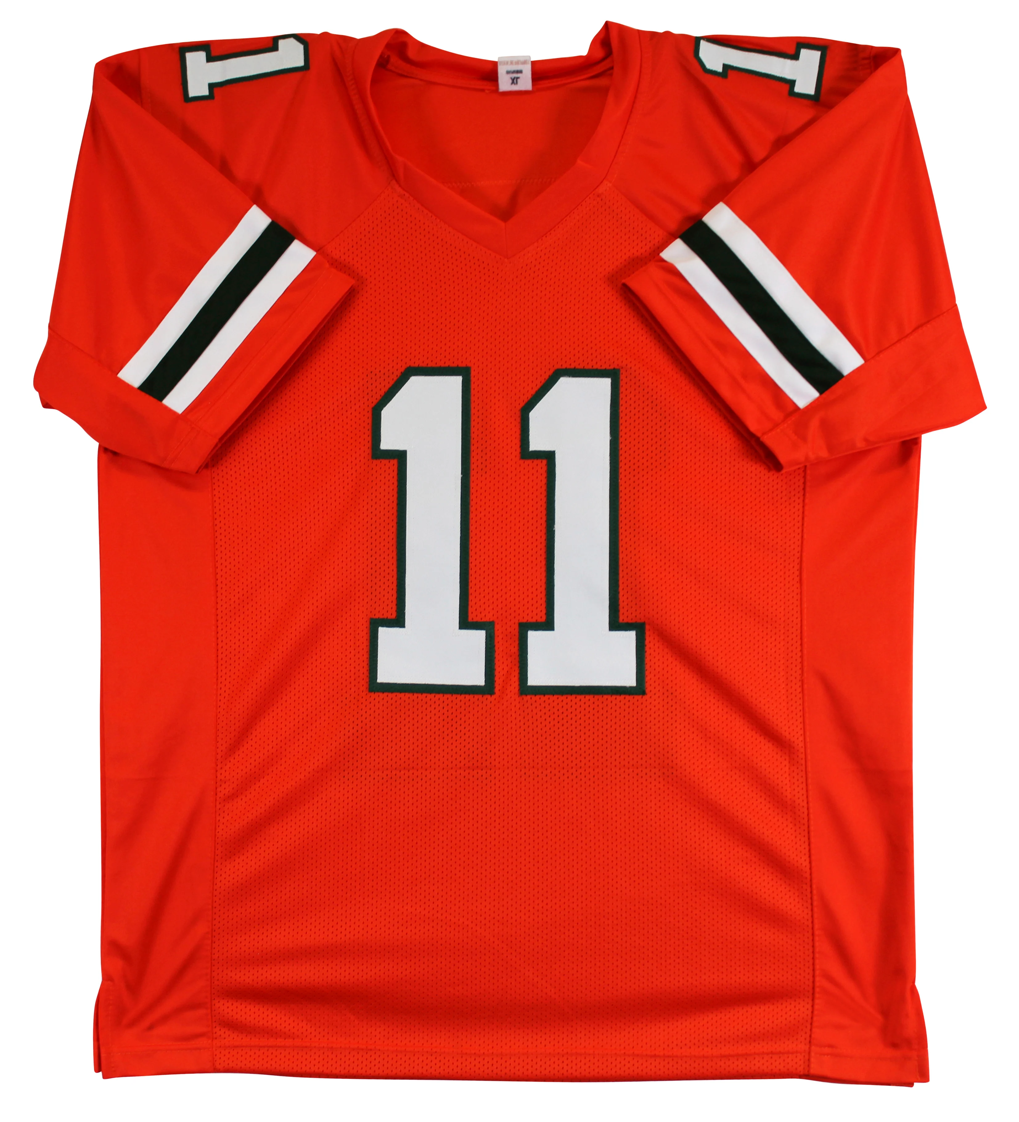Miami Carson Beck Authentic Signed Orange Pro Style Jersey BAS Witnessed - Image 4