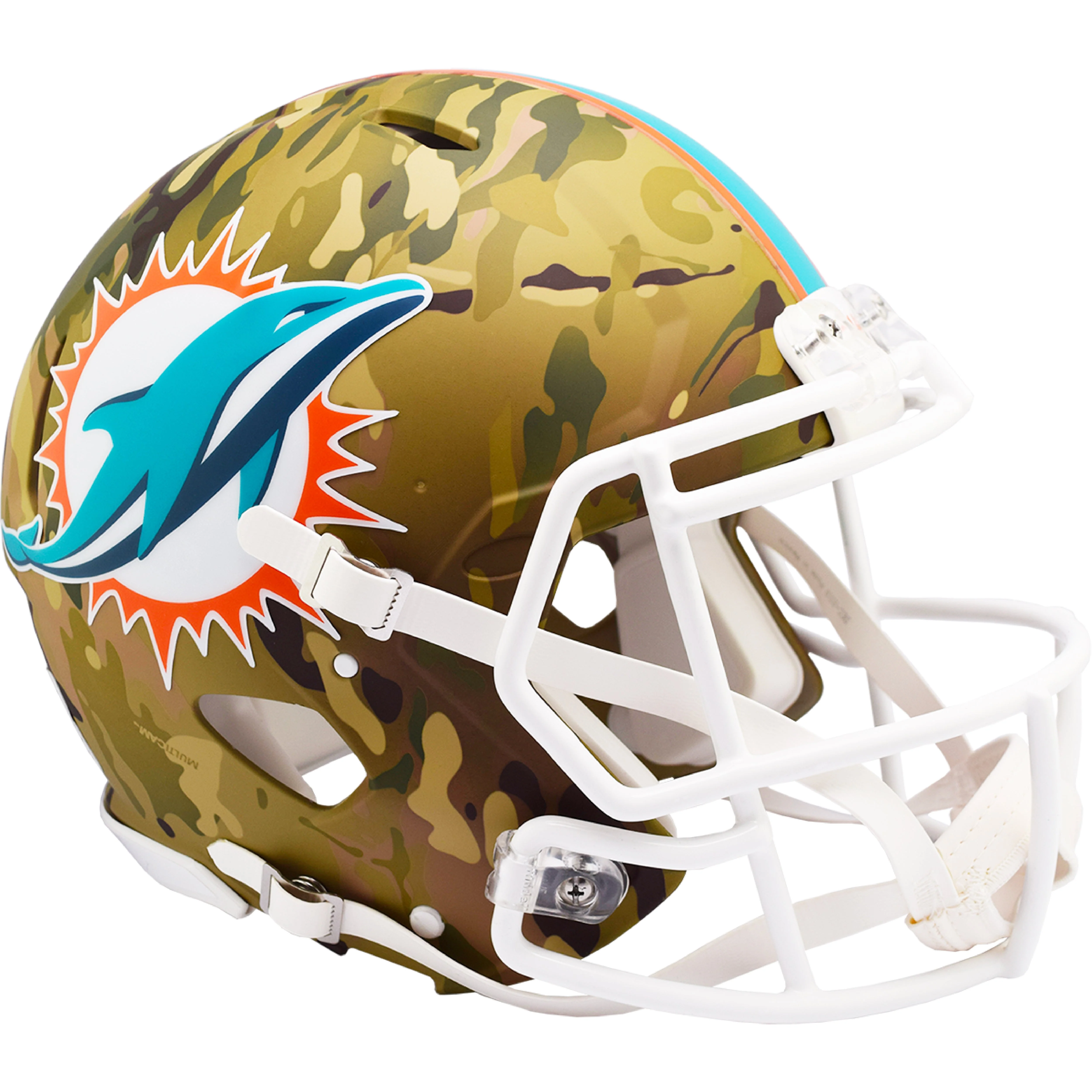 Miami Dolphins CAMO Full Size Authentic Football Helmet