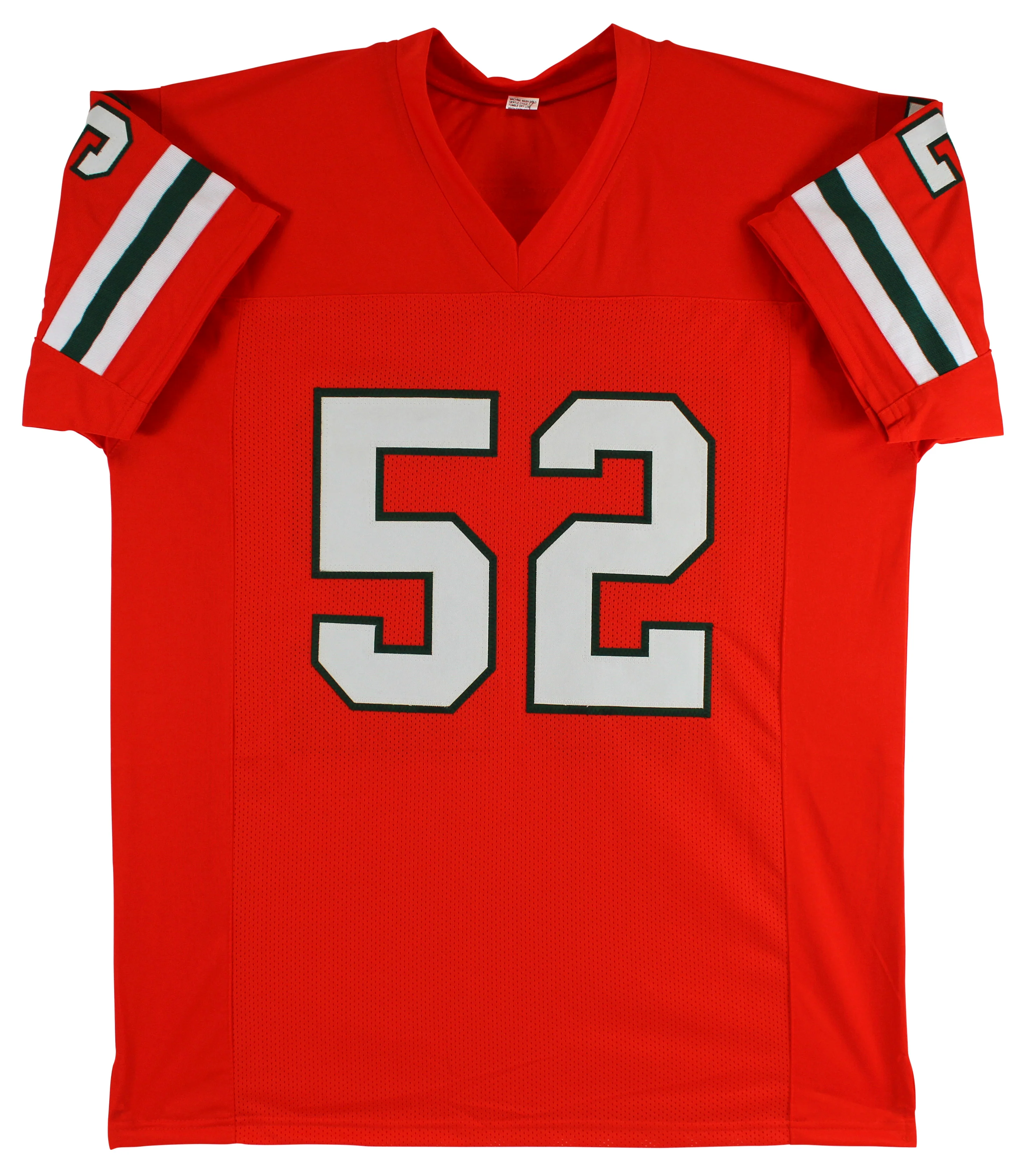 Miami Ray Lewis Authentic Signed Orange Jersey Autographed BAS Witnessed - Image 4