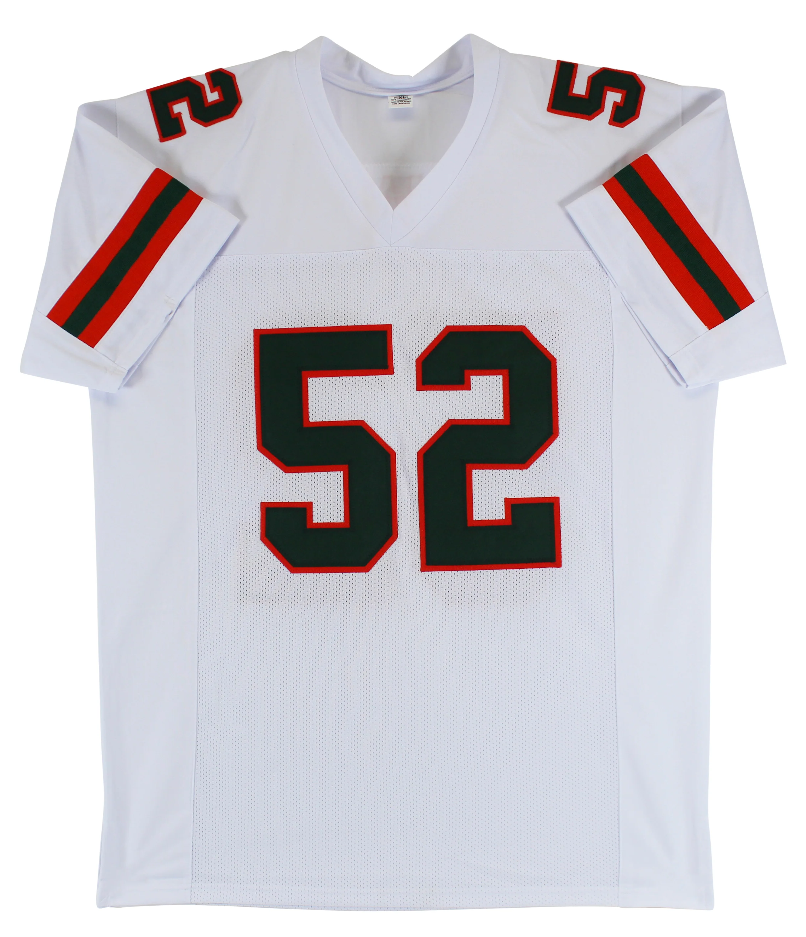 Miami Ray Lewis Authentic Signed White Pro Style Jersey Autographed BAS Witness - Image 4