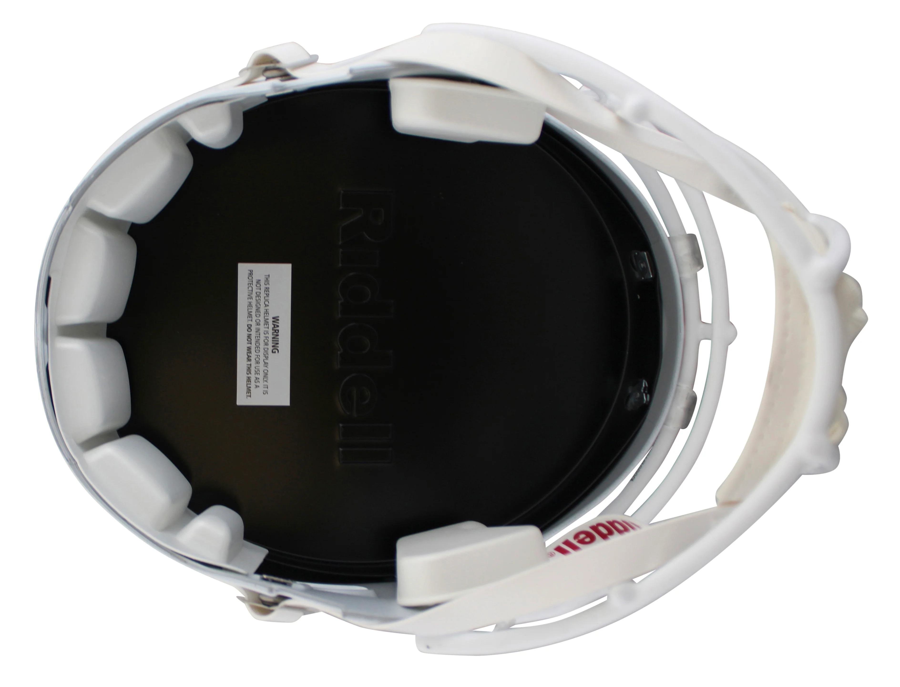 Miami Ray Lewis Signed White Full Size Speed Rep Helmet W/ Case BAS Witnessed - Image 5