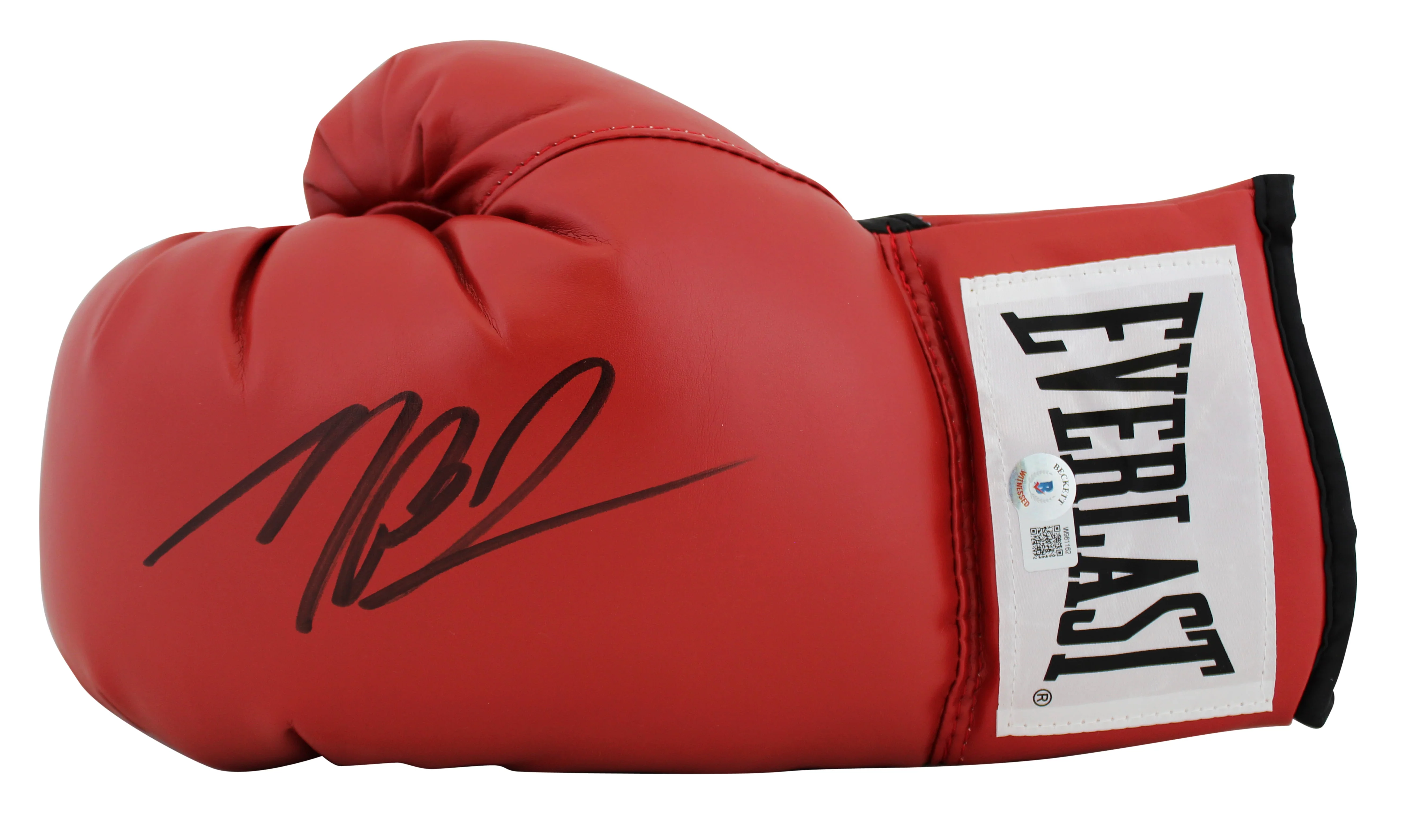 Michael B. Jordan Creed Signed Left Hand Red Everlast Boxing Glove BAS Witnessed - Image 2