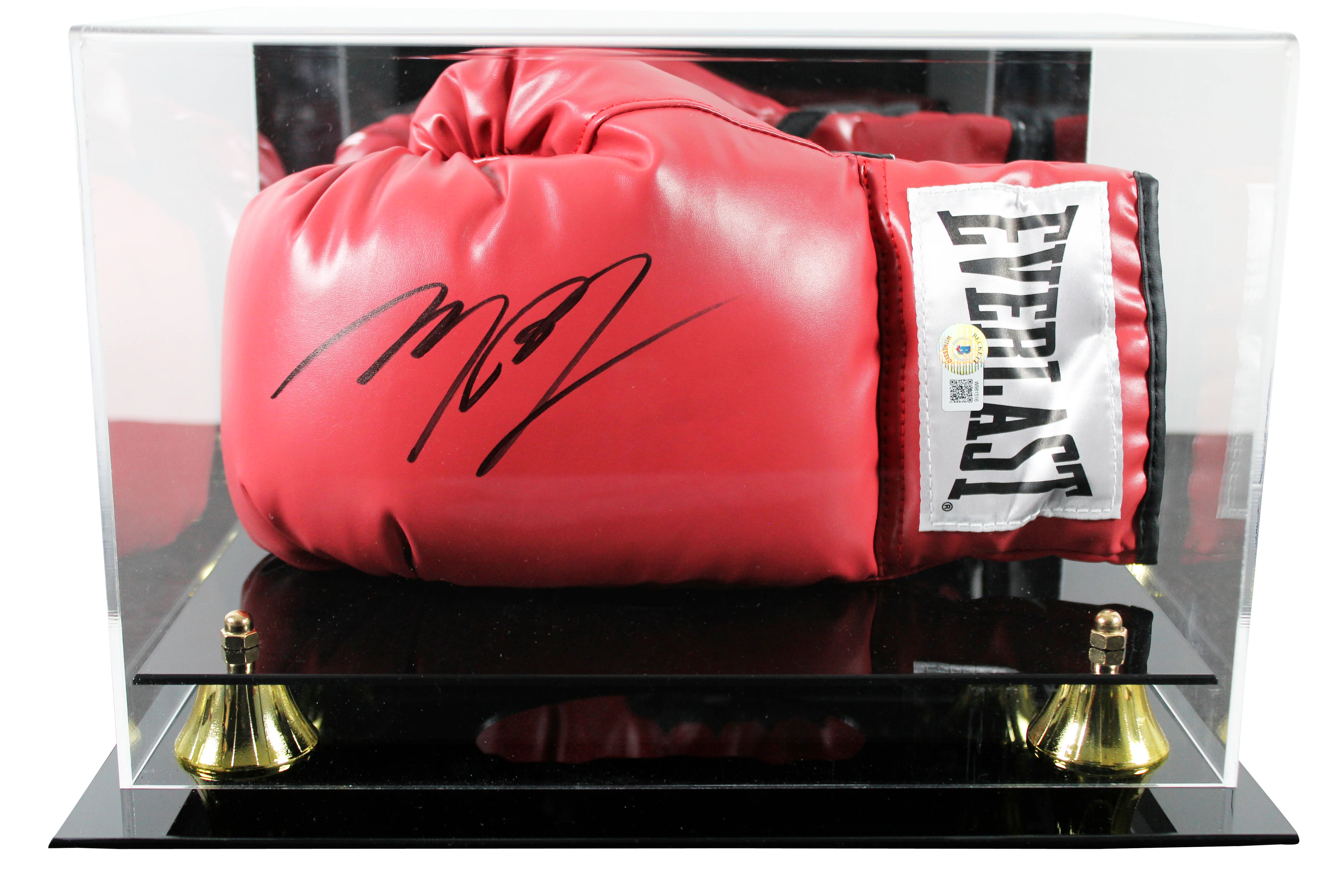 Michael B. Jordan Creed Signed Left Hand Red Everlast Glove W/ Case BAS Witness - Image 2
