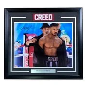 Michael B Jordan Signed Framed 16x20 Creed Photo w/ Stallone BAS ITP - Image 5