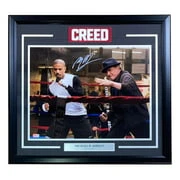Michael B Jordan Signed Framed 16x20 Creed Training Photo w/ Stallone BAS ITP - Image 5