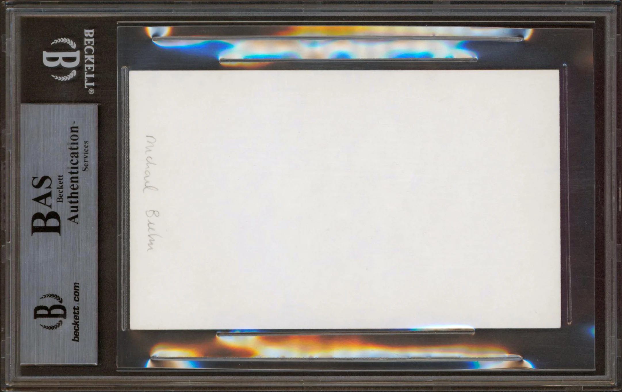 Michael Biehn Terminator Authentic Signed 3x5 Index Card Autographed BAS Slabbed - Image 3