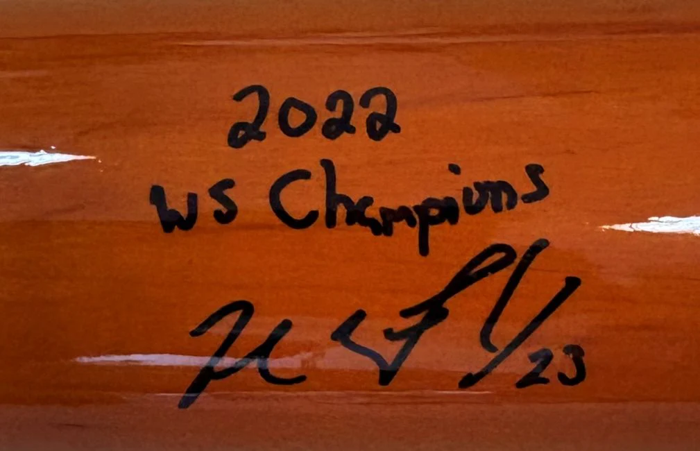 Michael Brantley Astros Signed Marucci Pro Model MB23 Bat 2022 WS Champions BAS - Image 2