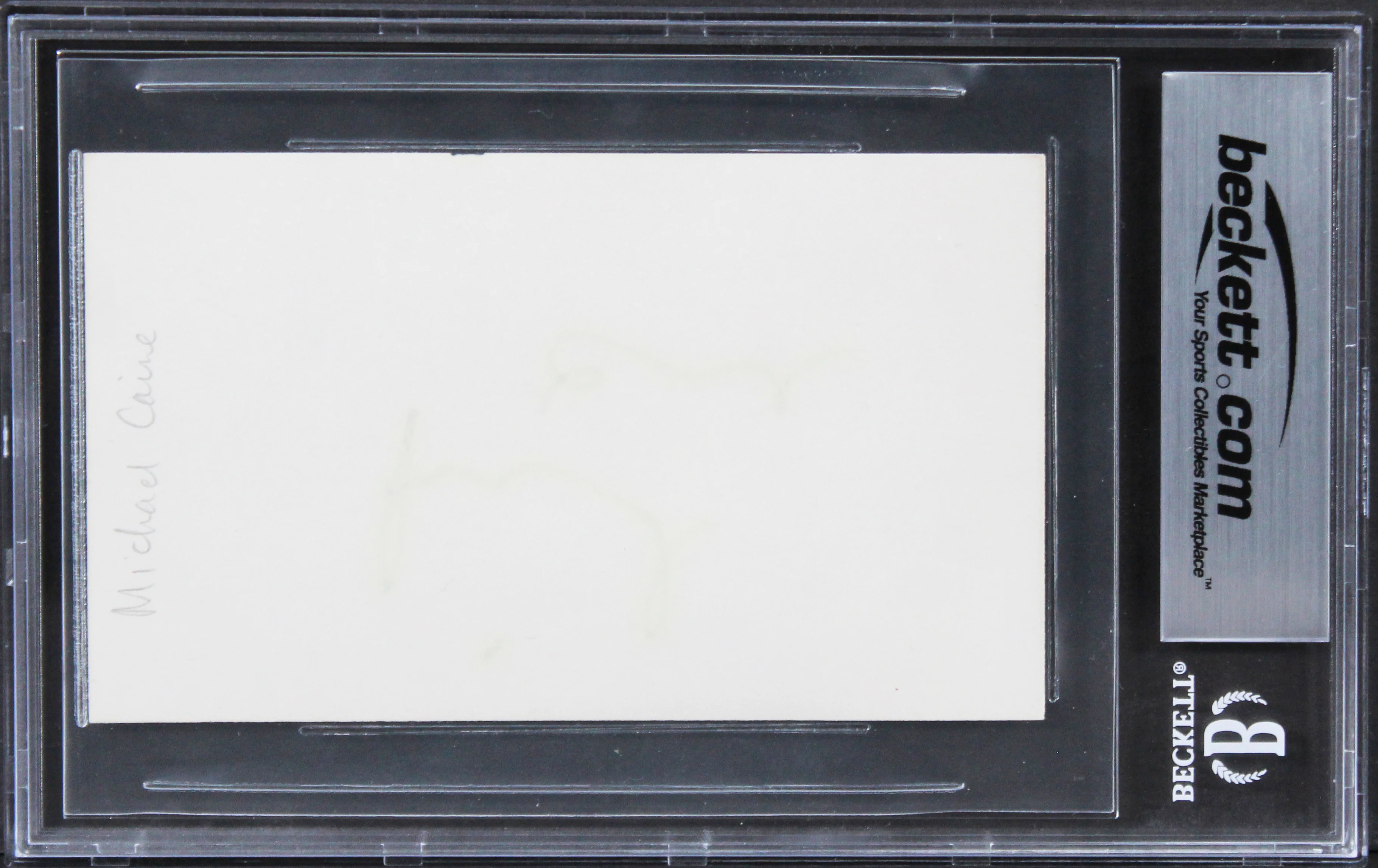 Michael Caine Batman The Dark Knight Signed 3x5 Index Card Auto 10! BAS Slabbed - Image 3