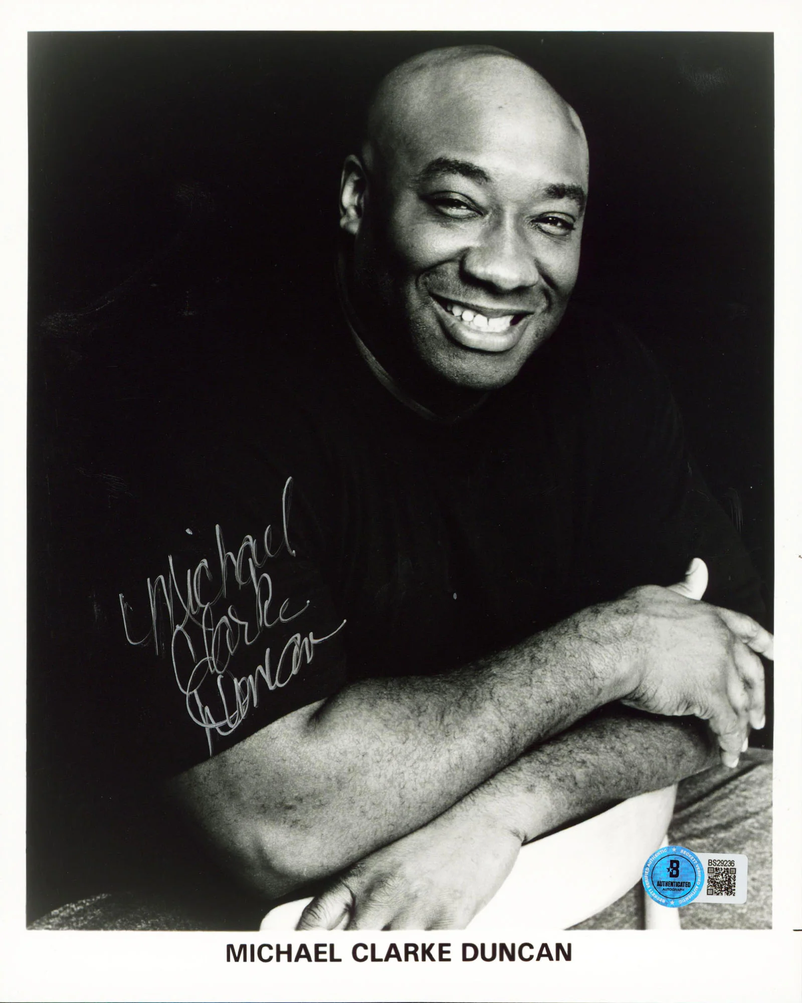 Michael Clarke Duncan The Green Mile Authentic Signed 8x10 Photo BAS #BS29236 - Image 2