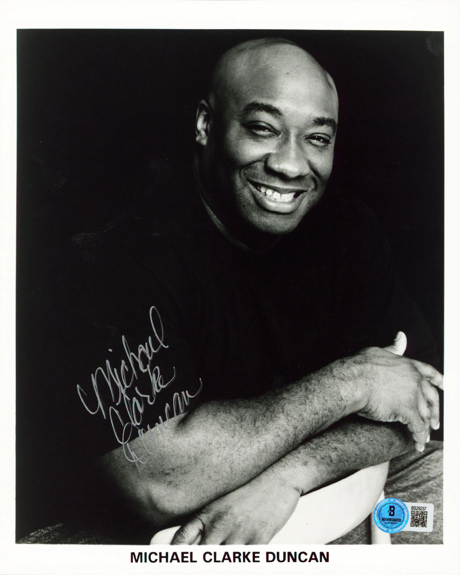 Michael Clarke Duncan The Green Mile Authentic Signed 8x10 Photo BAS #BS29237 - Image 2