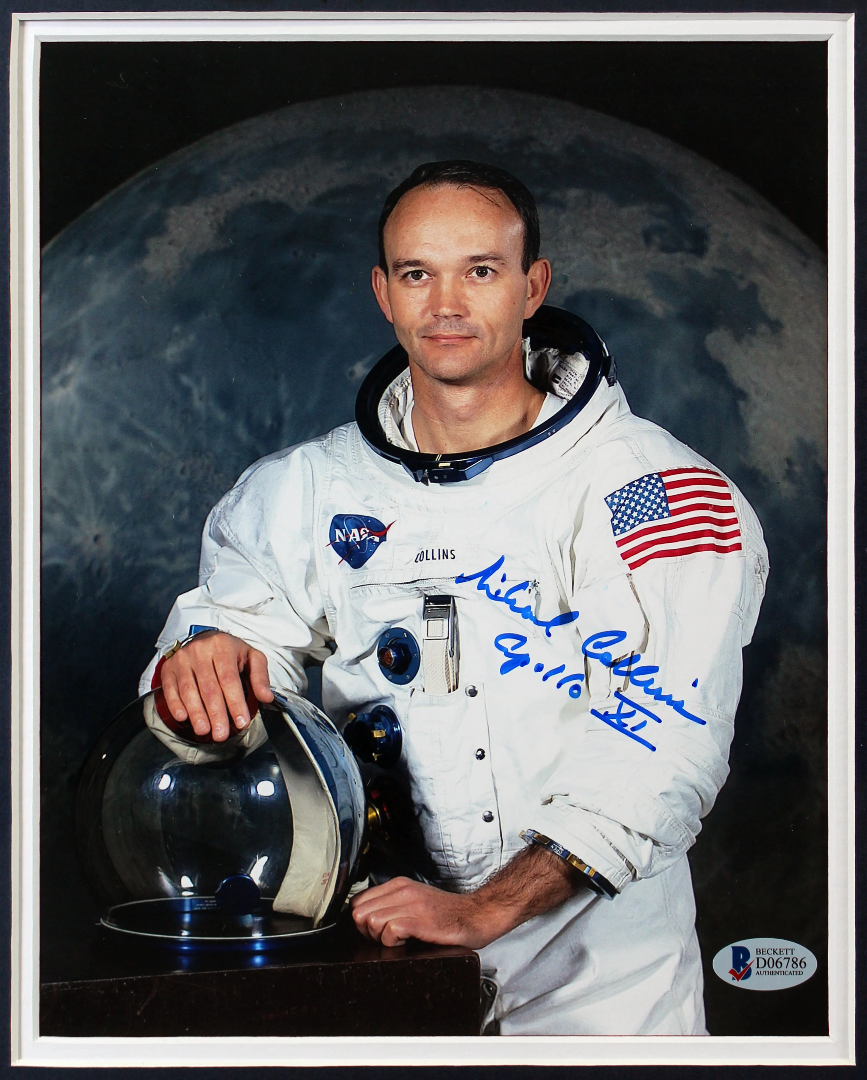Michael Collins Apollo 11 Authentic Signed 8x10 Framed Photo BAS #D06786 - Image 3